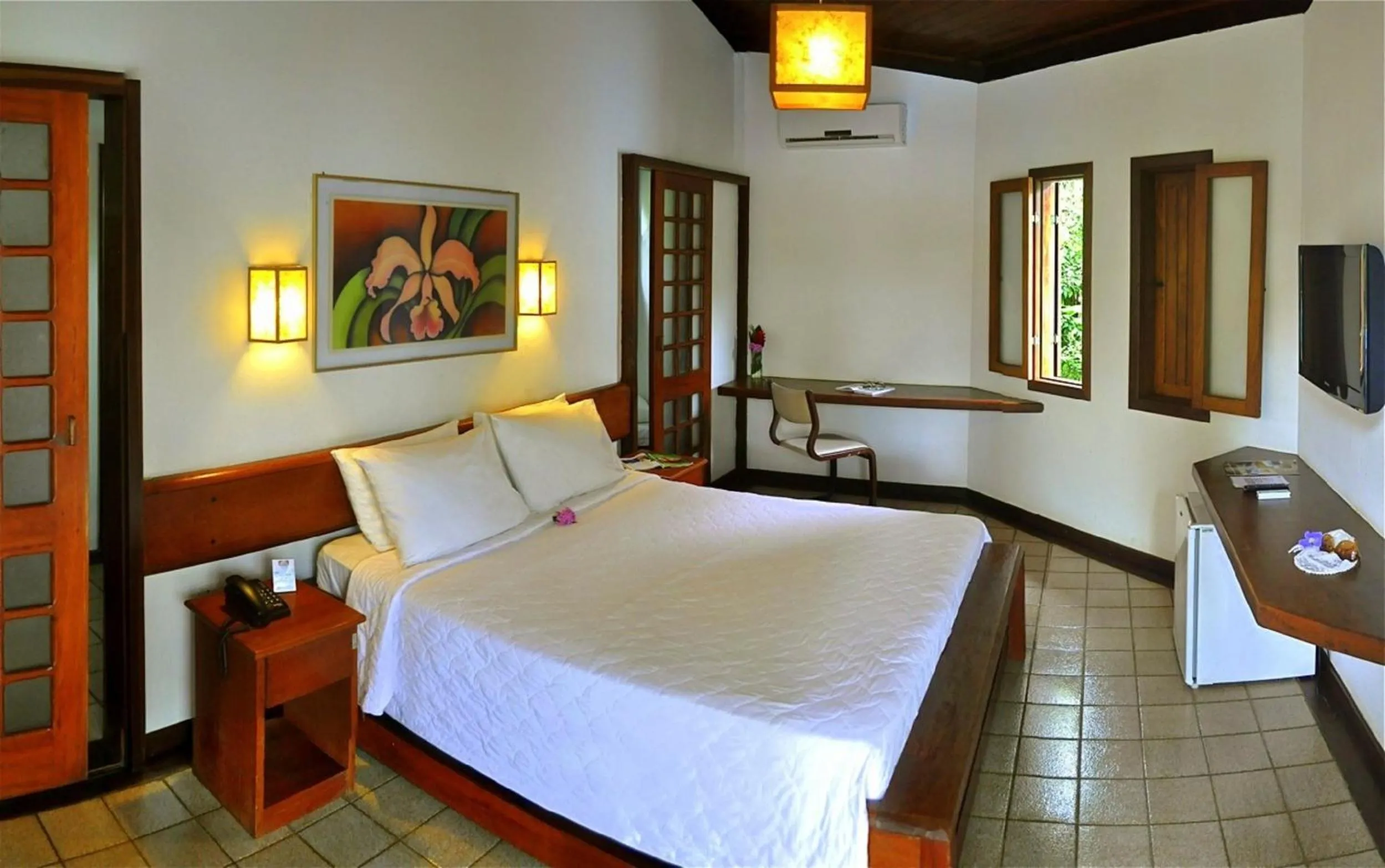 Bedroom, Bed in Arraial Bangalô Praia Hotel