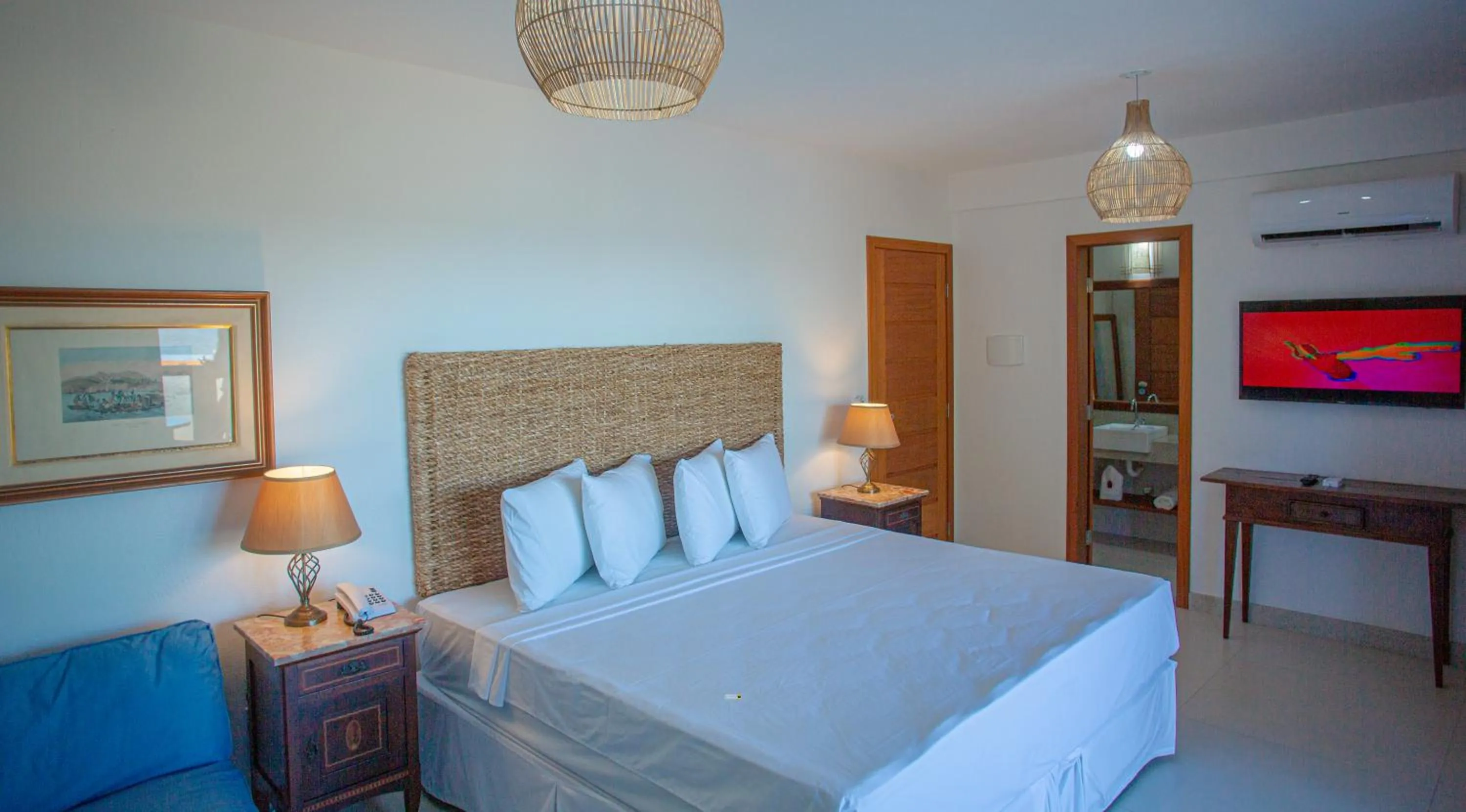 Bed in Arraial Bangalô Praia Hotel