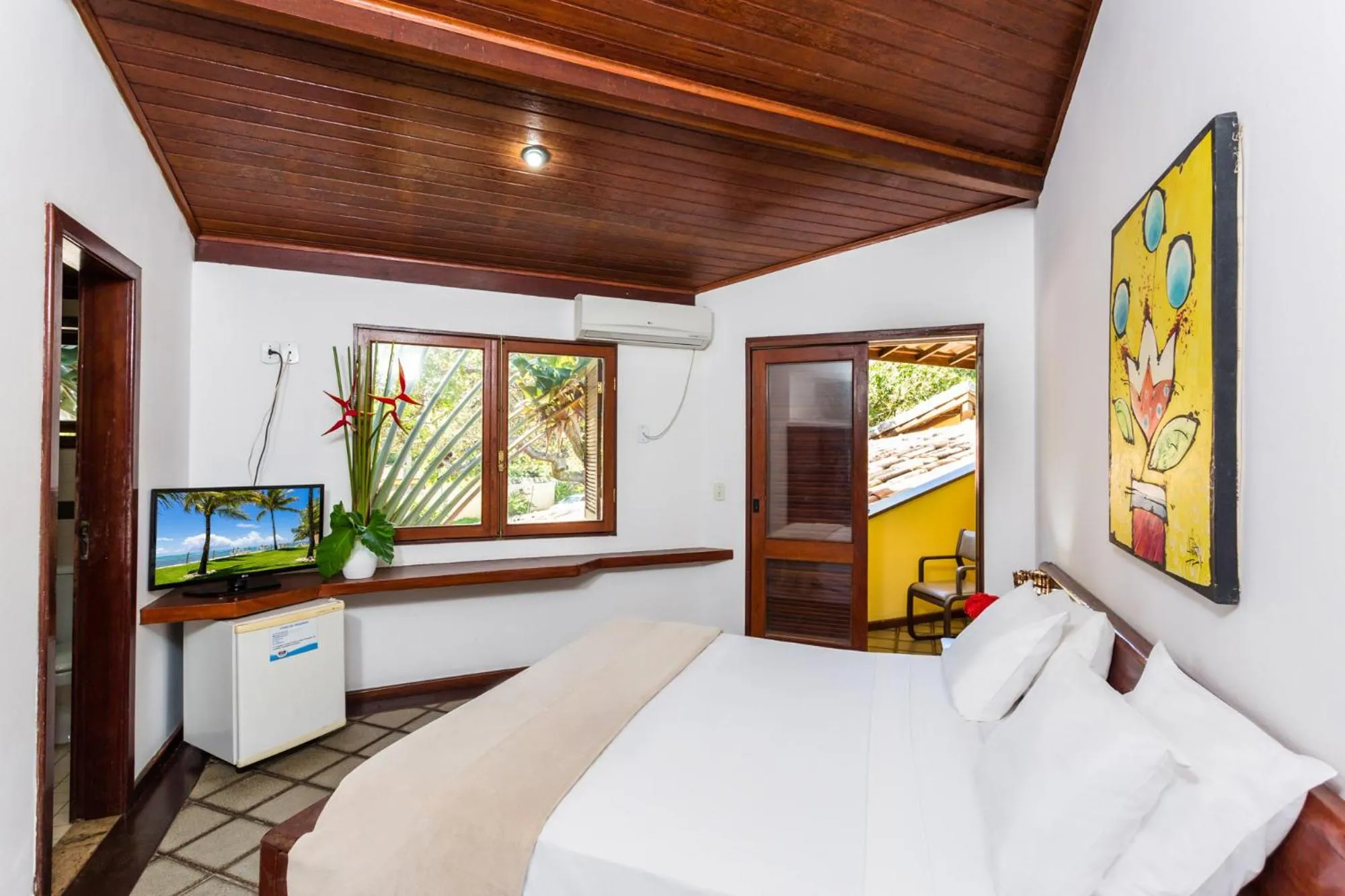 Bedroom, Bed in Arraial Bangalô Praia Hotel