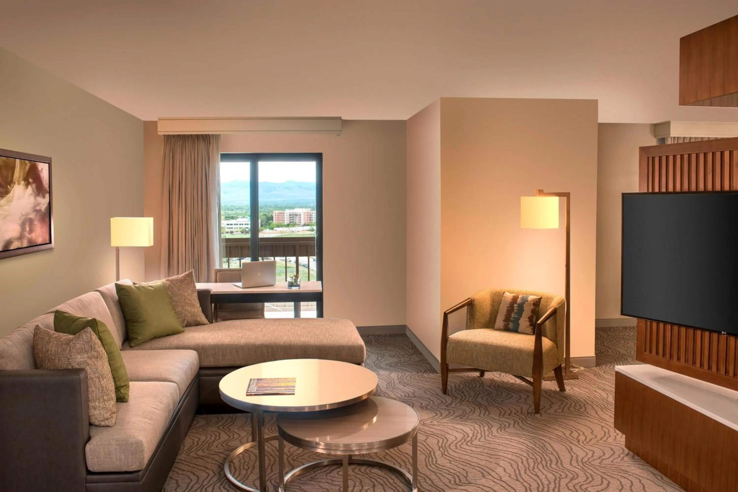 Living room in Denver Marriott Tech Center