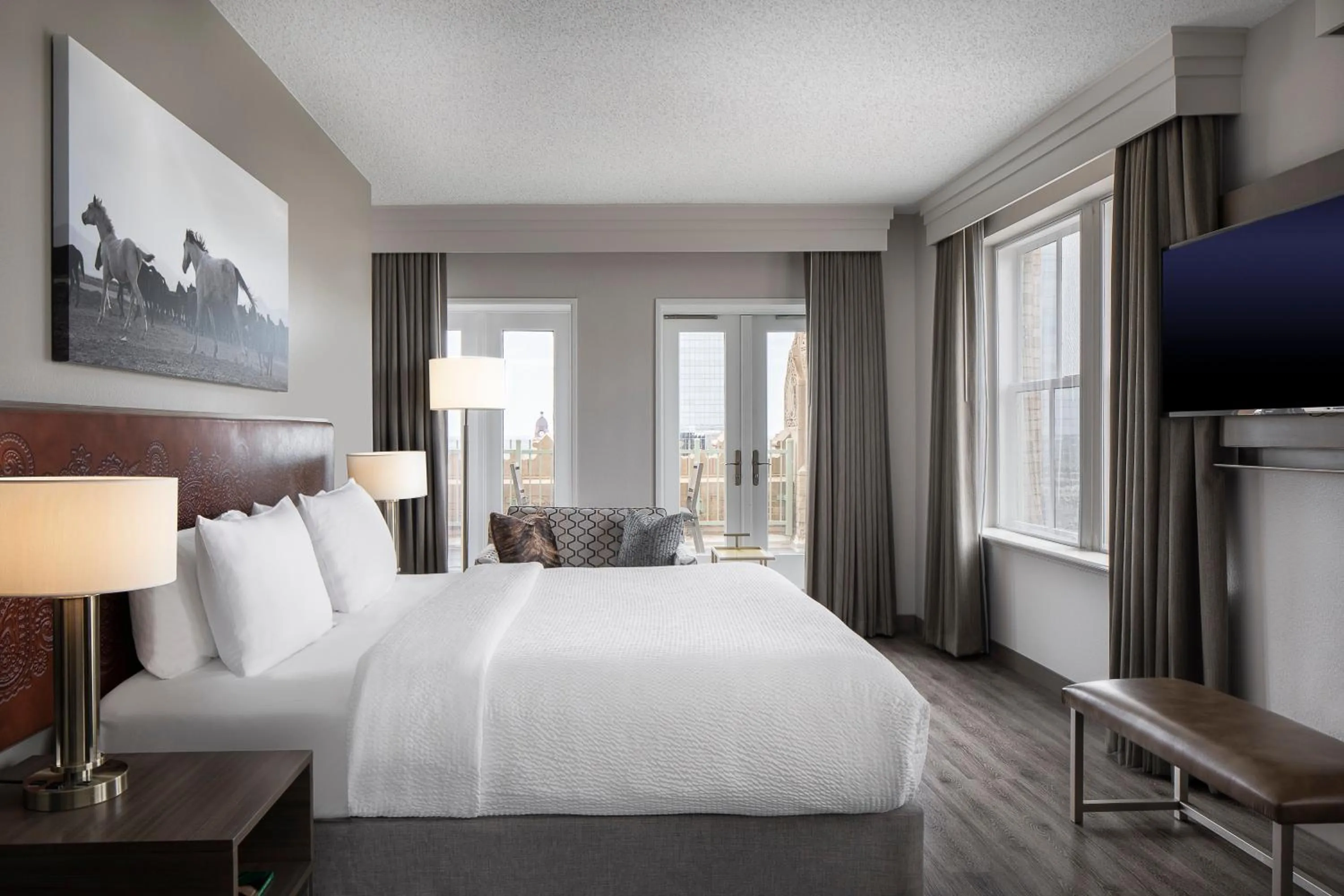 Bedroom, Bed in Courtyard Fort Worth Downtown/Blackstone