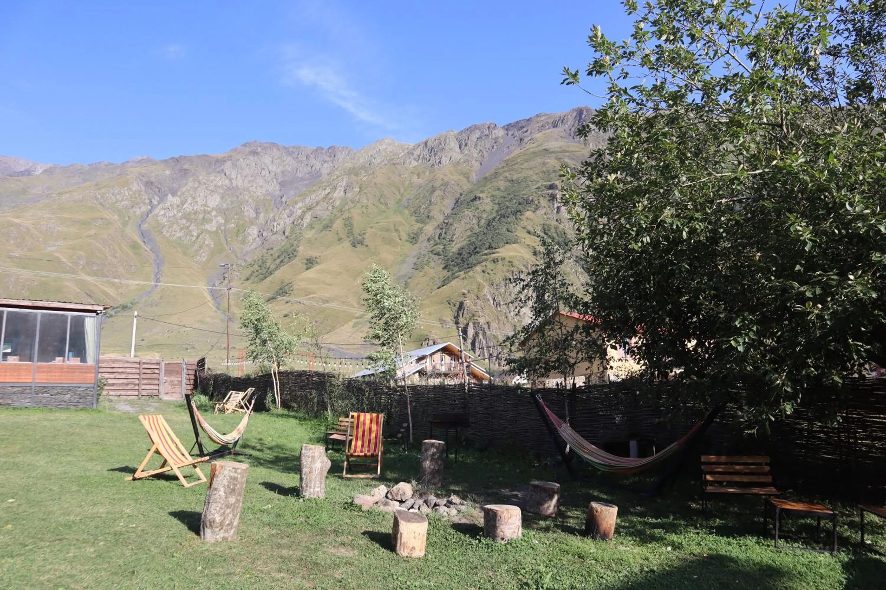 BBQ facilities in Kazbegi Cottages