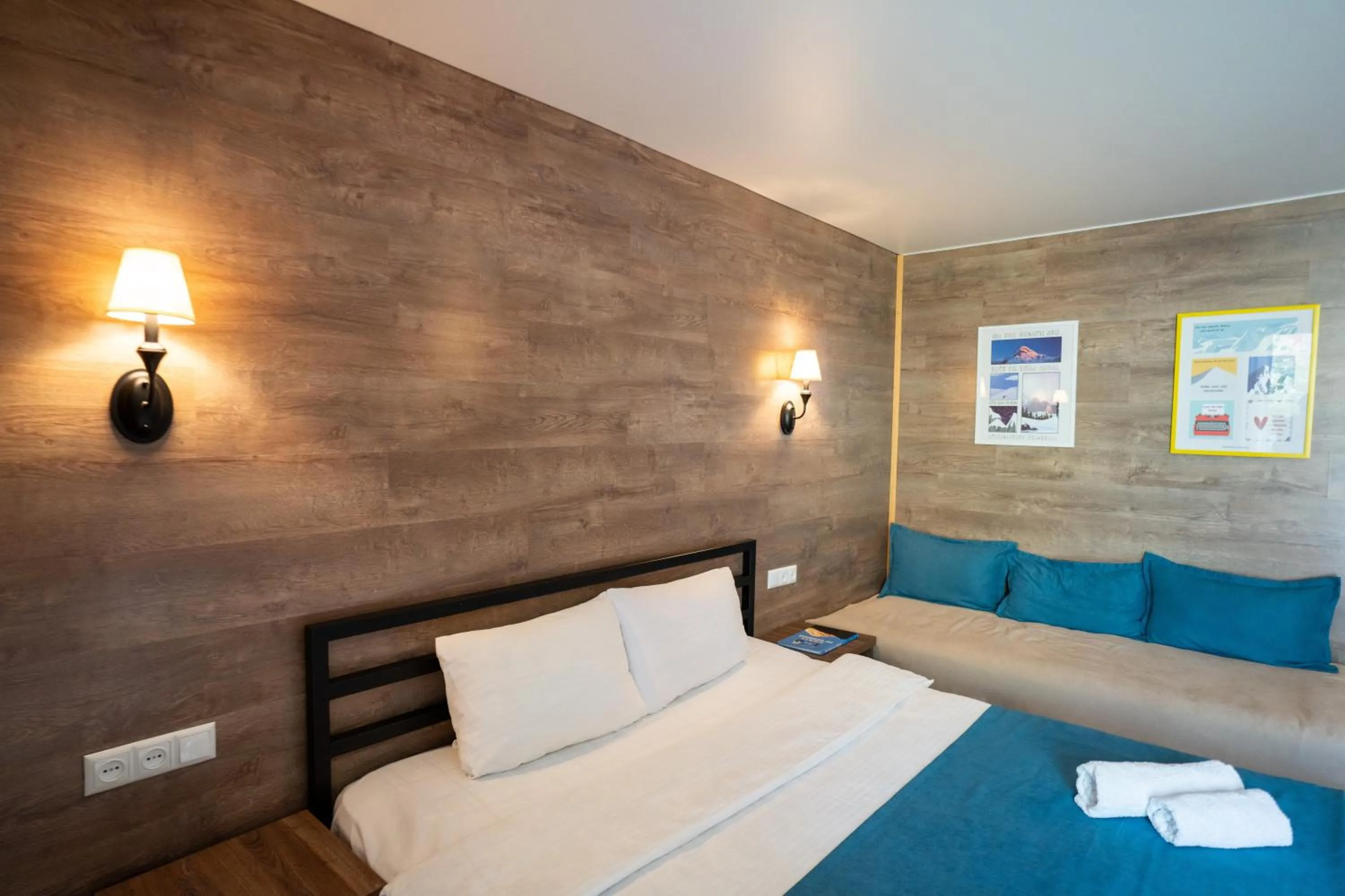 Bedroom, Bed in Kazbegi Cottages