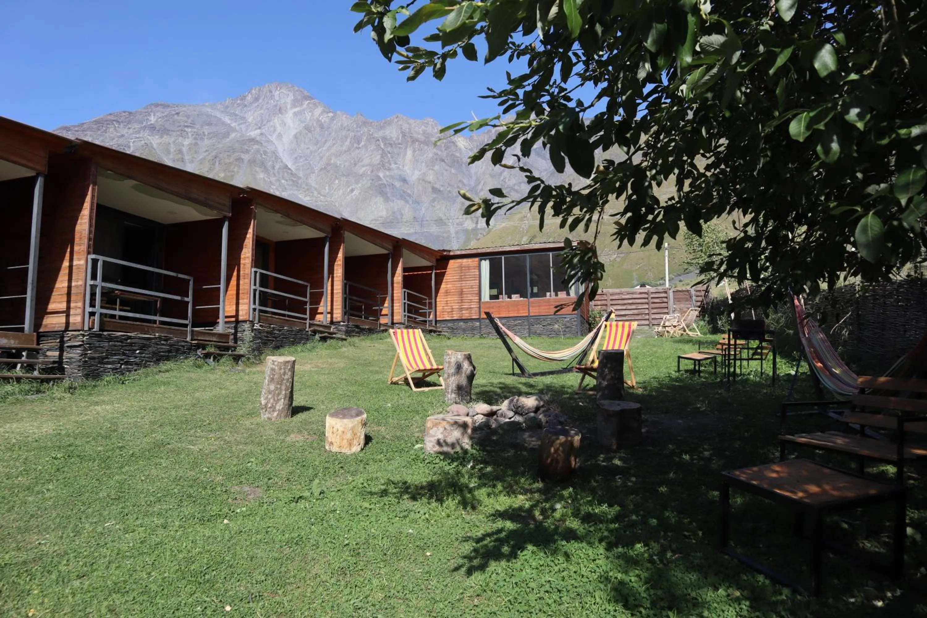 BBQ facilities in Kazbegi Cottages