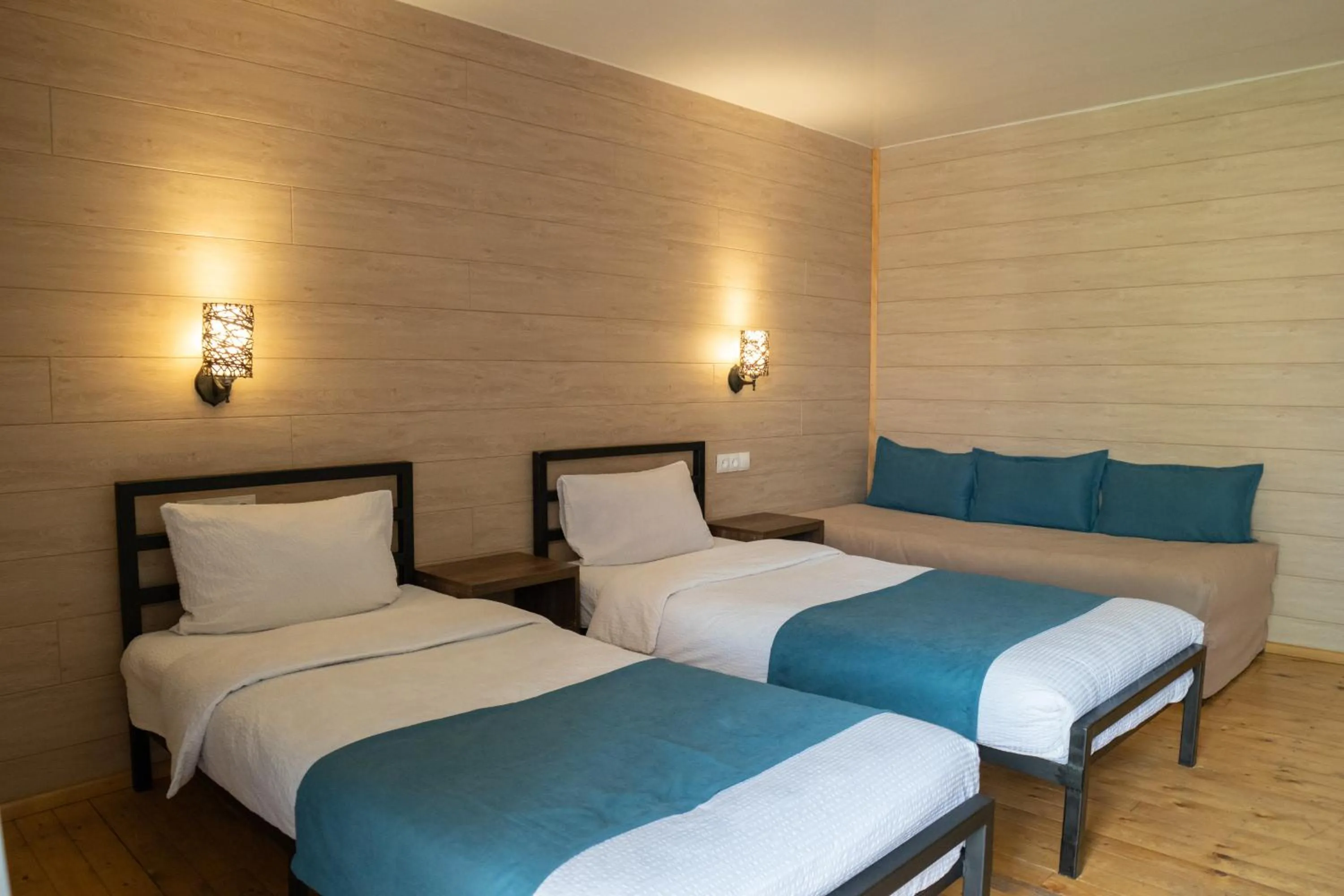 Bedroom, Bed in Kazbegi Cottages