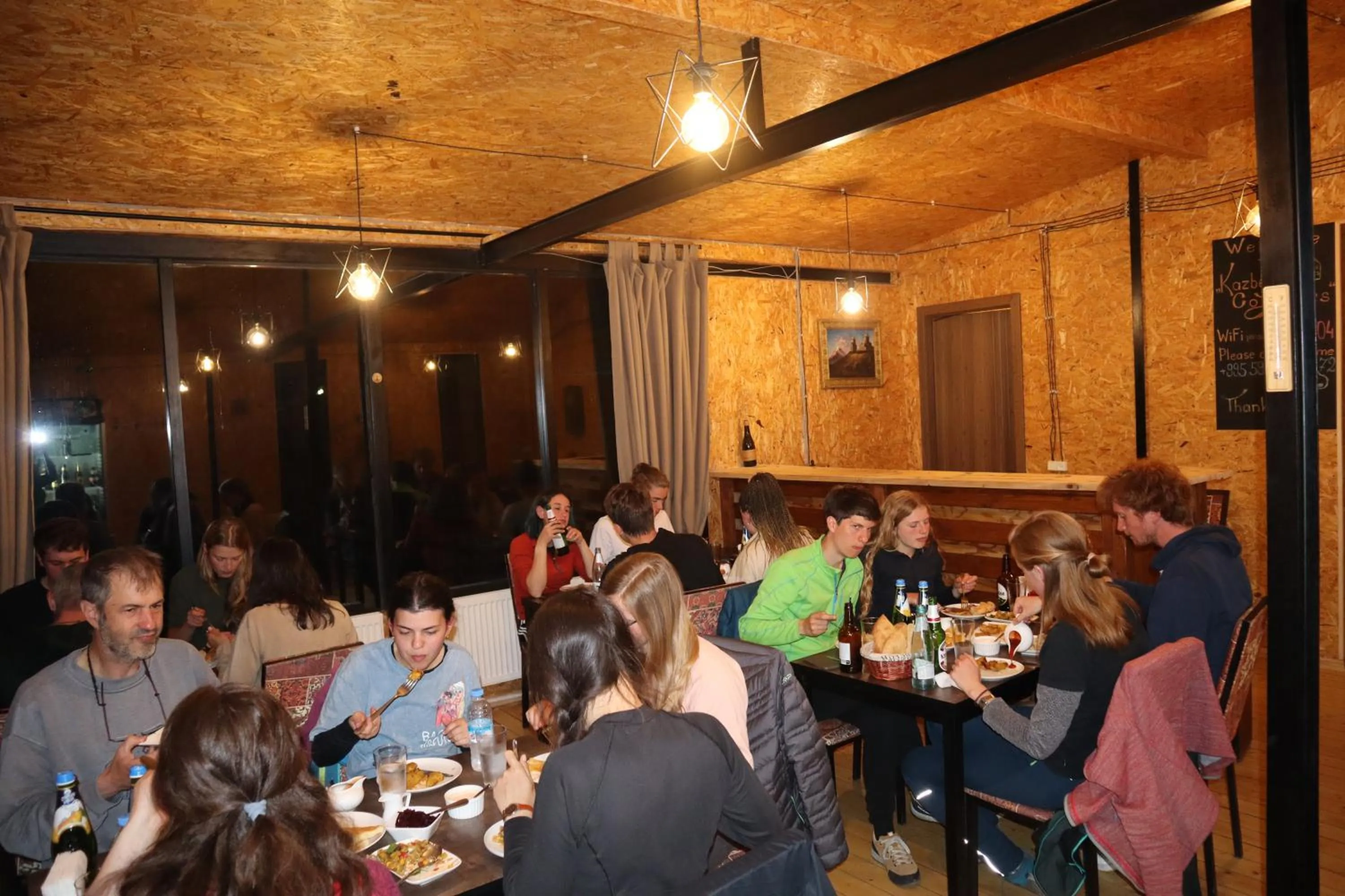 Restaurant/places to eat in Kazbegi Cottages