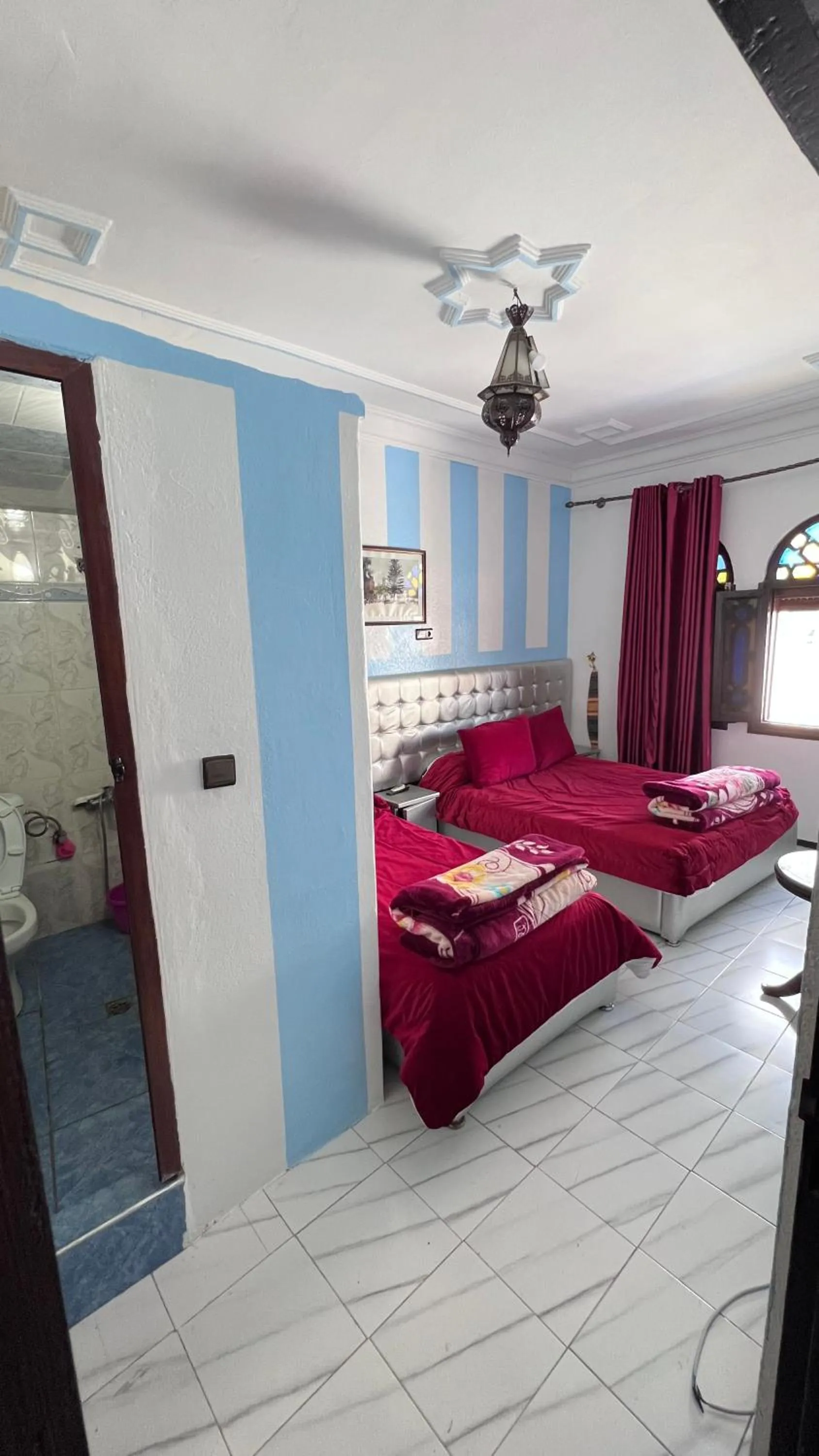 Bed in Hotel Sevilla