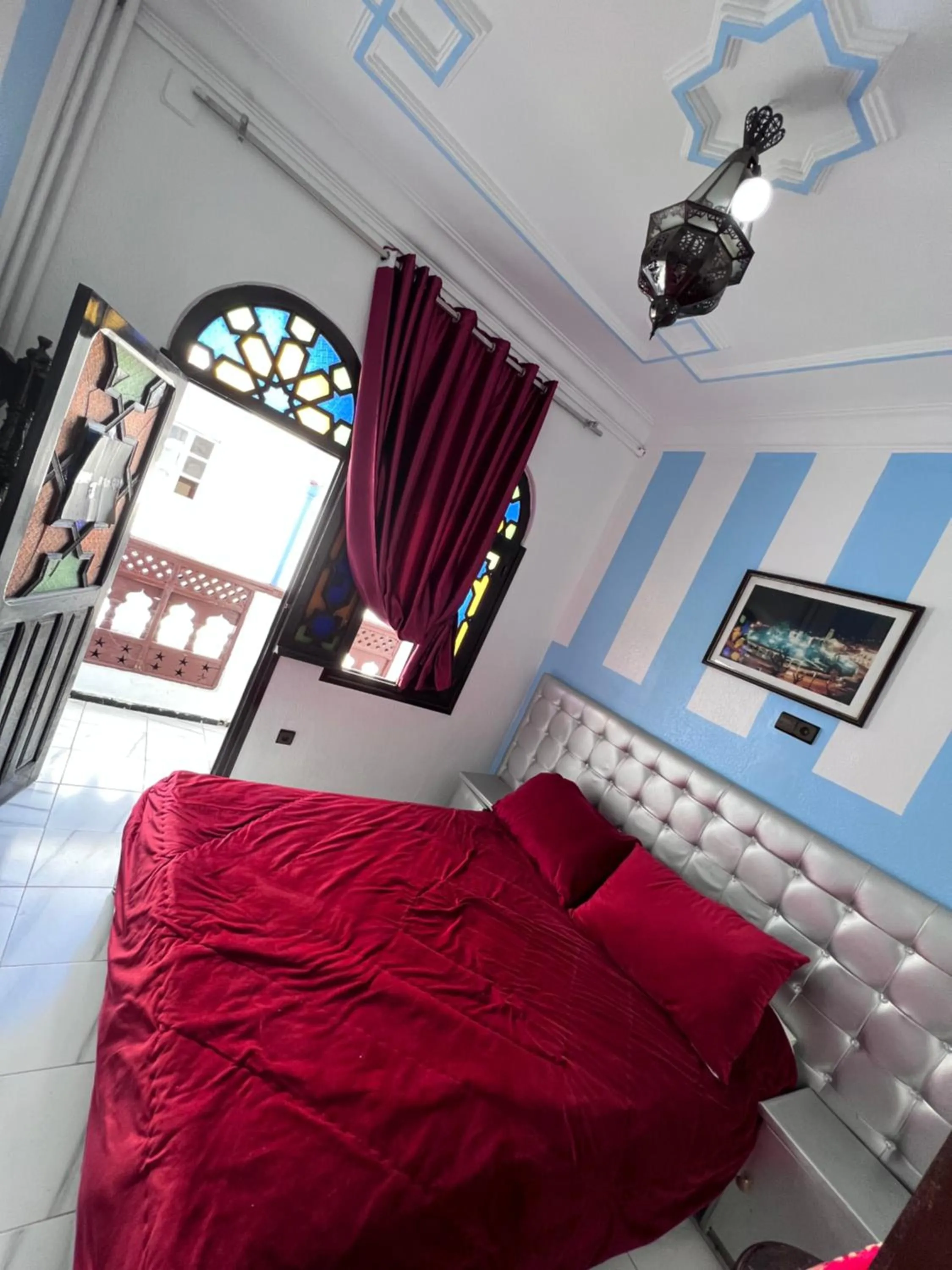 Bed in Hotel Sevilla