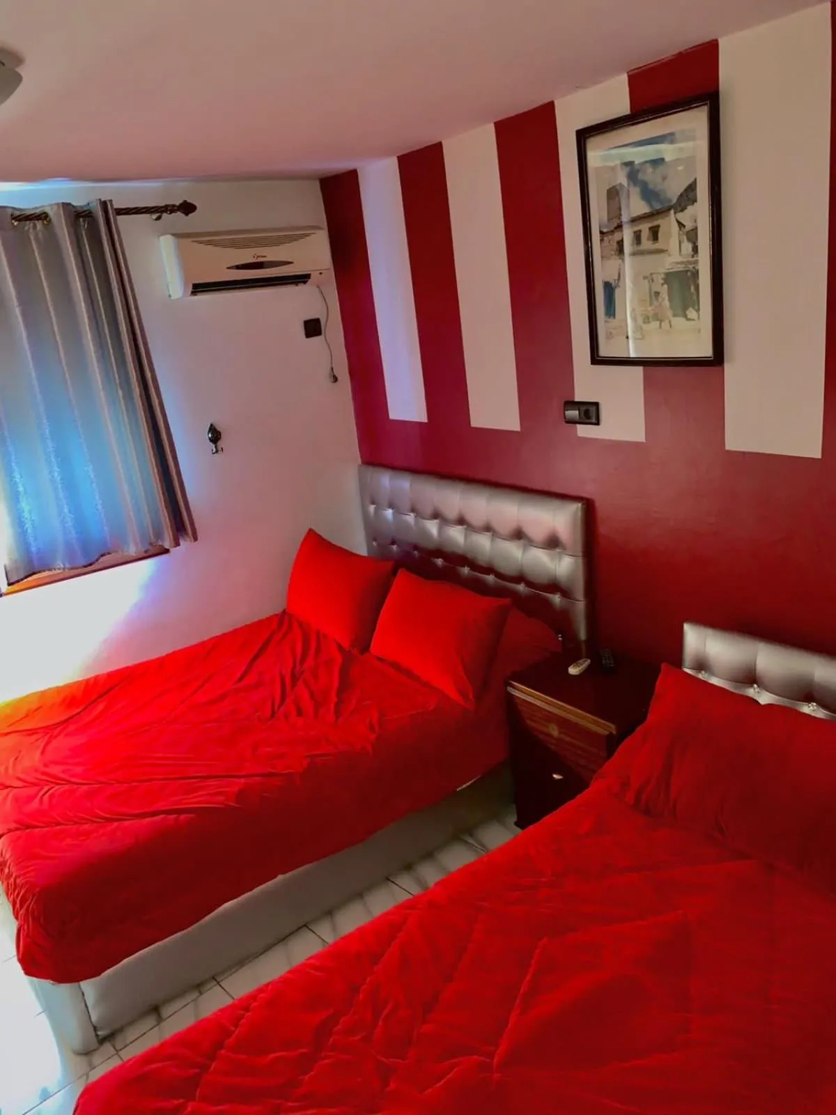 Bed in Hotel Sevilla