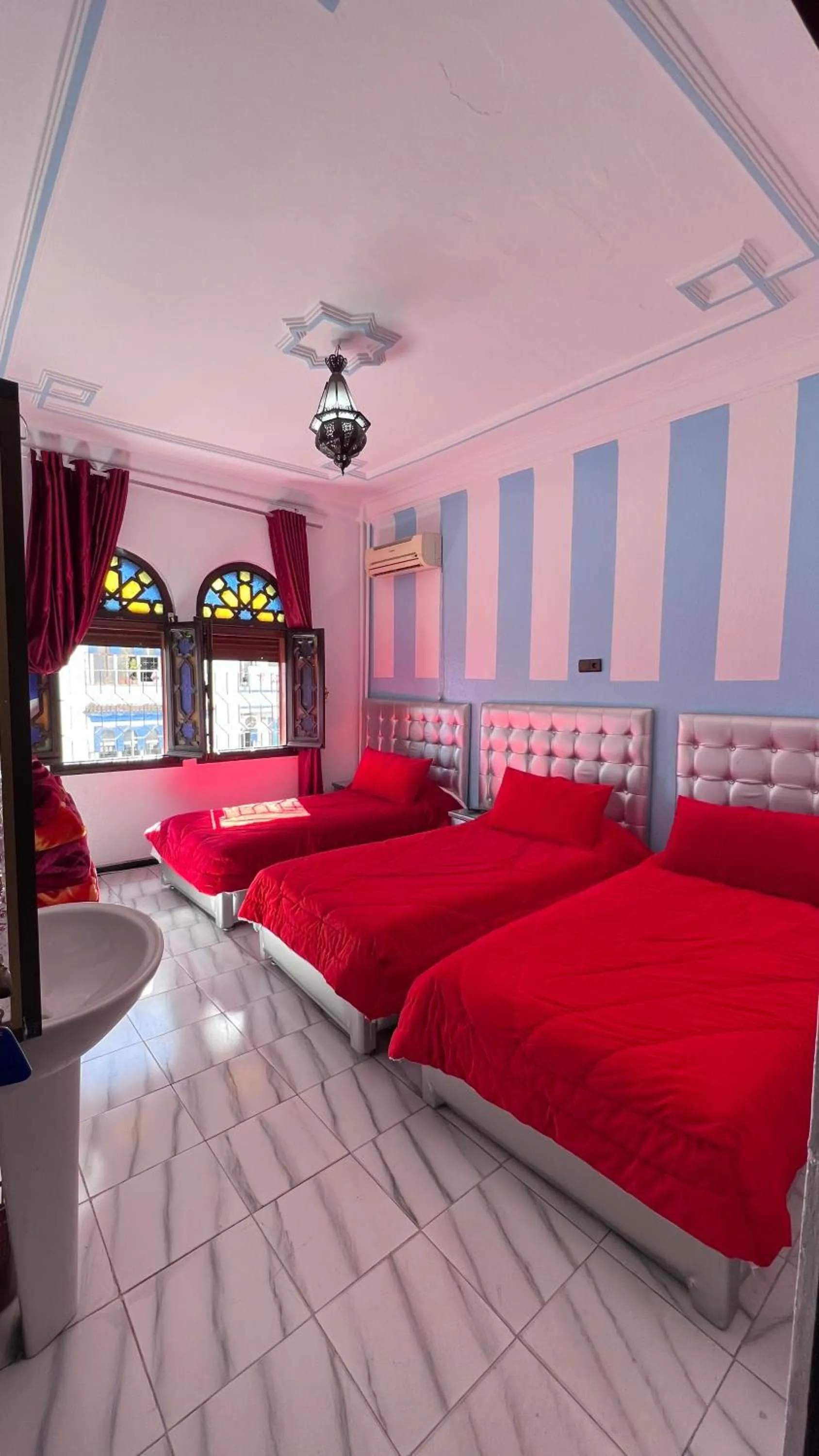 Bed in Hotel Sevilla