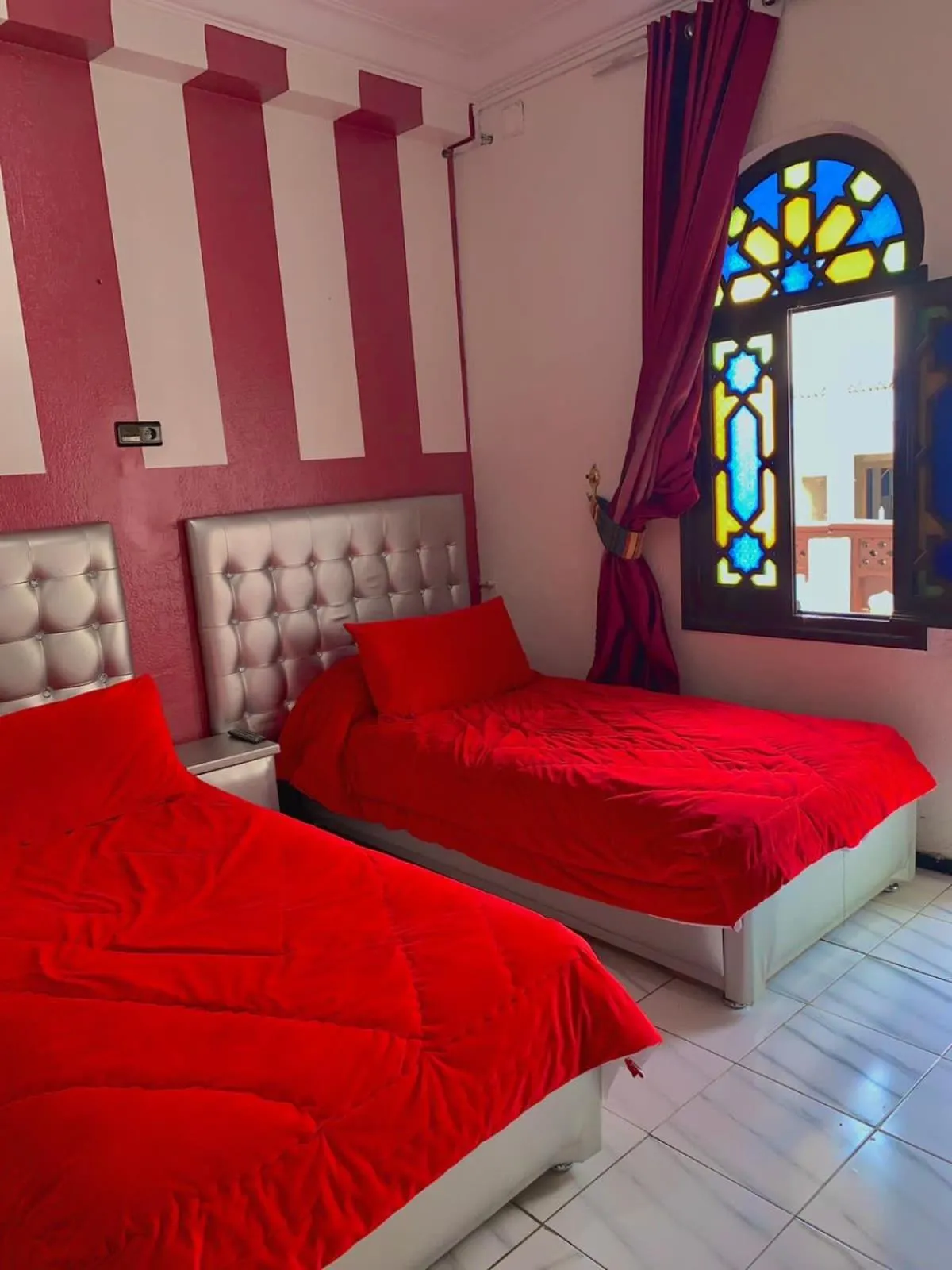 Bed in Hotel Sevilla