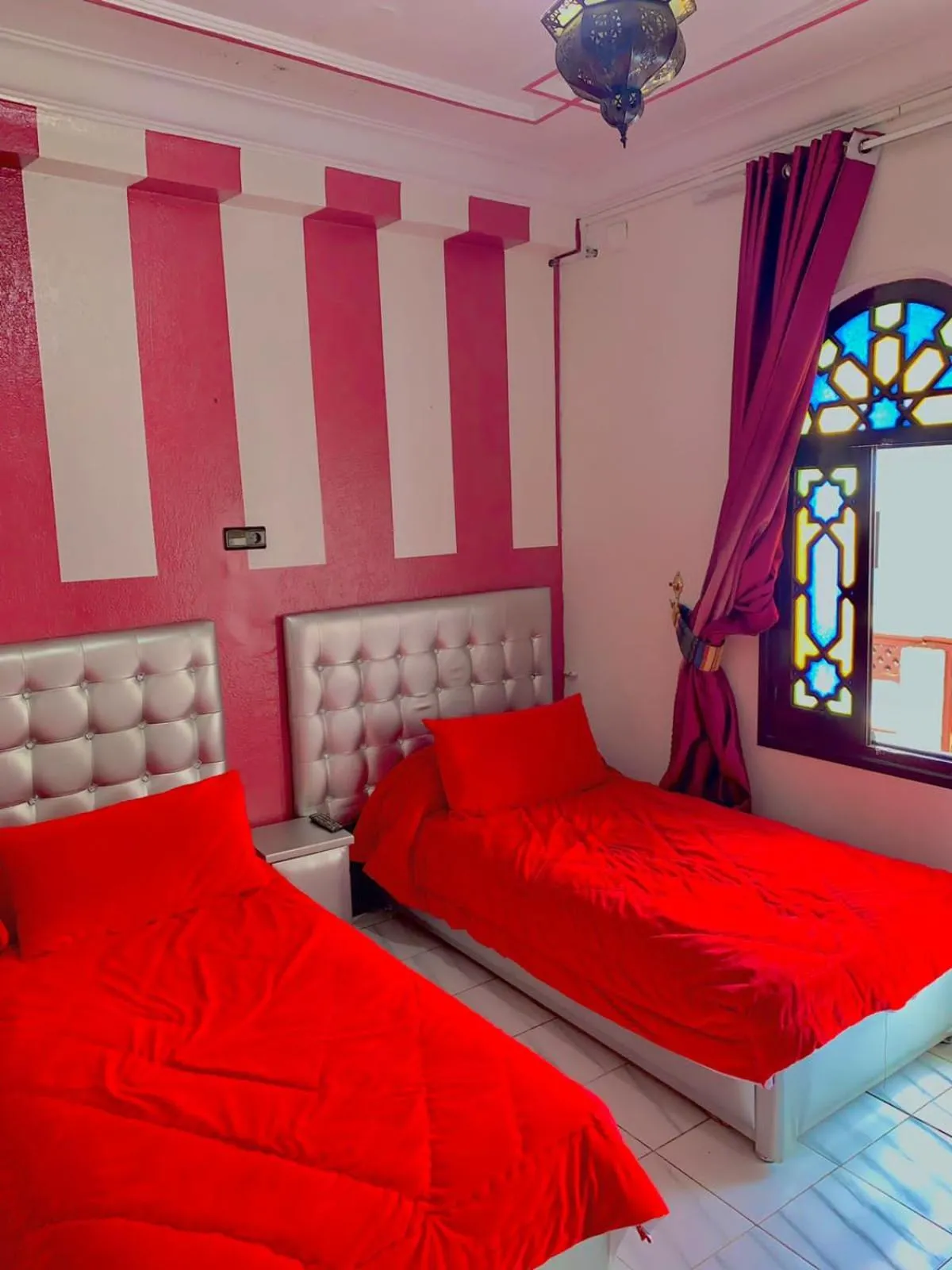 Bed in Hotel Sevilla