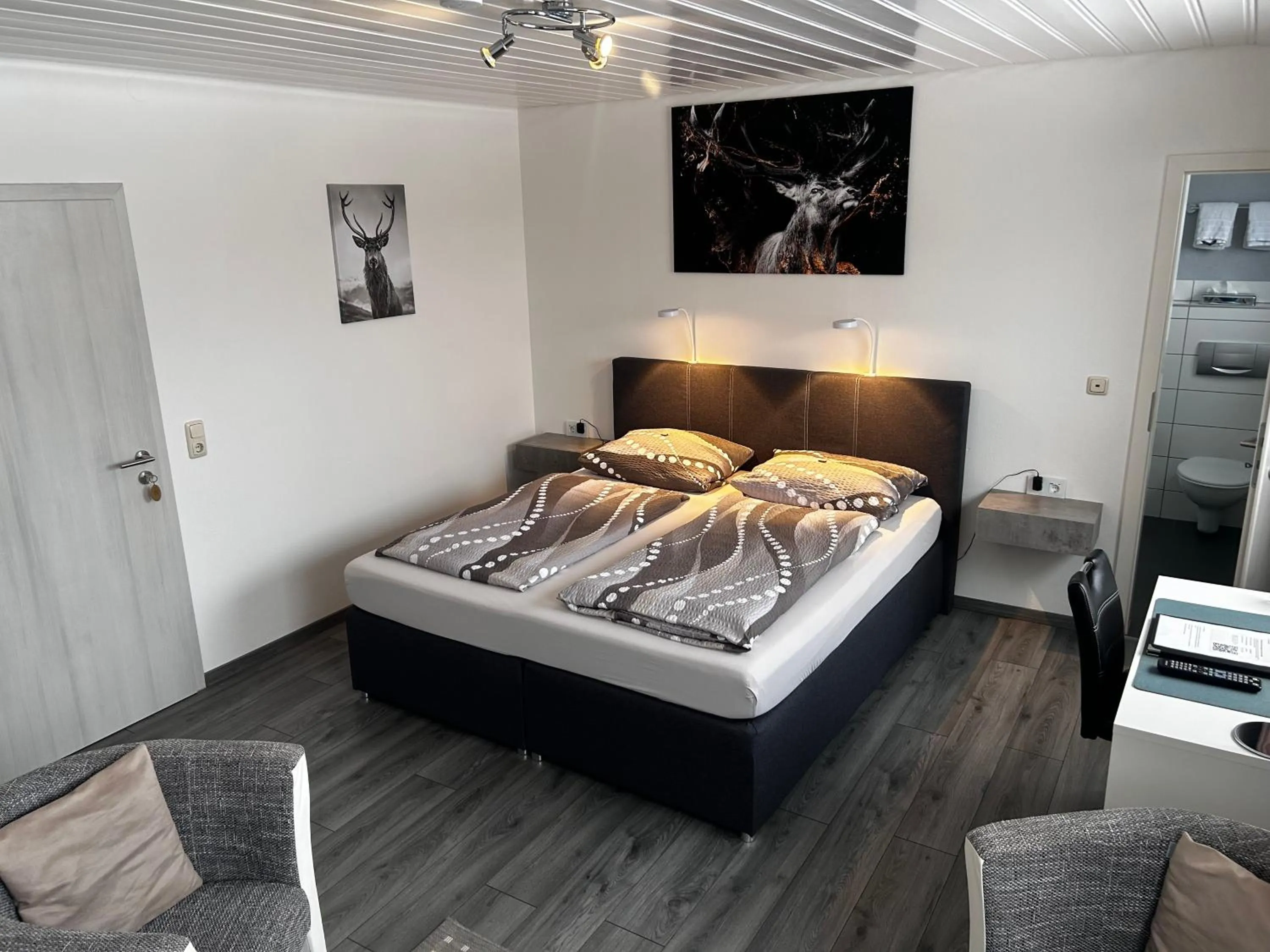 Bed in Hotel Brunnenbach