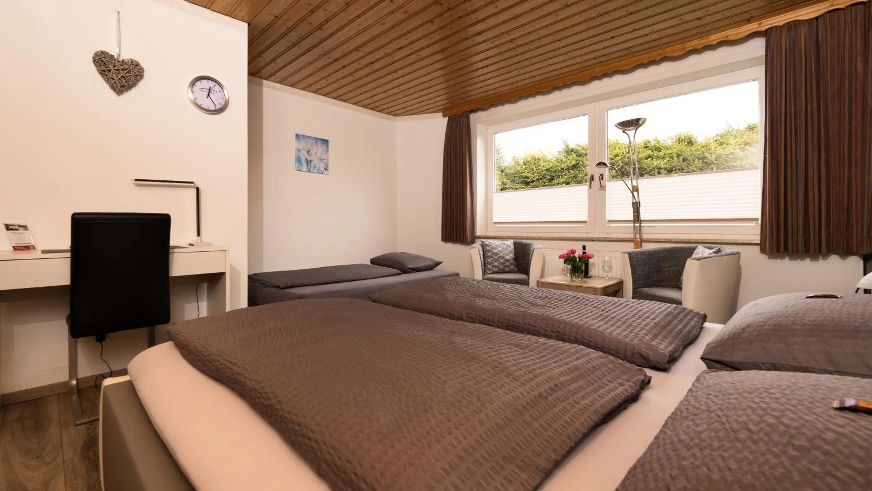 Bed in Hotel Brunnenbach