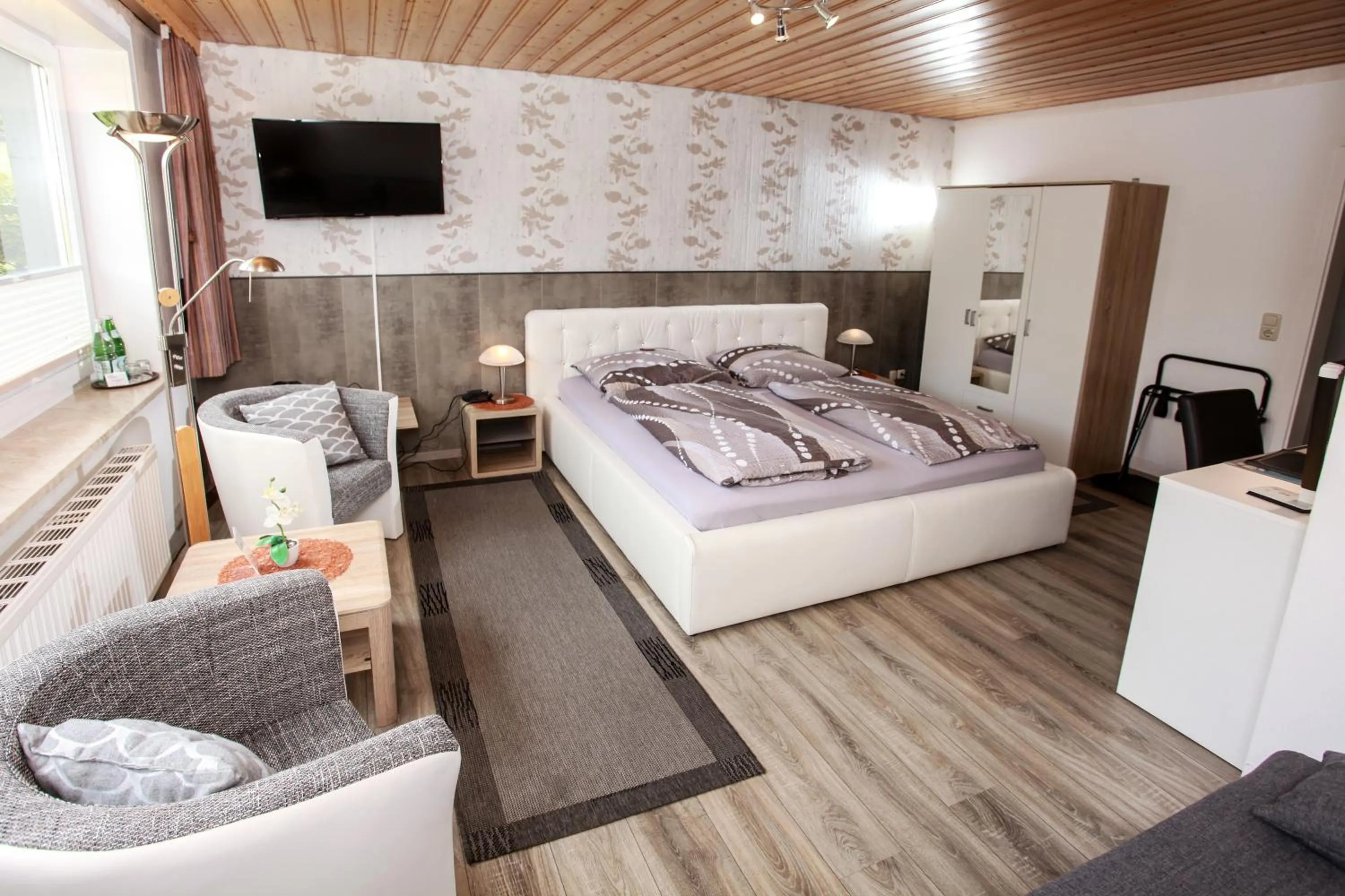 Bed in Hotel Brunnenbach