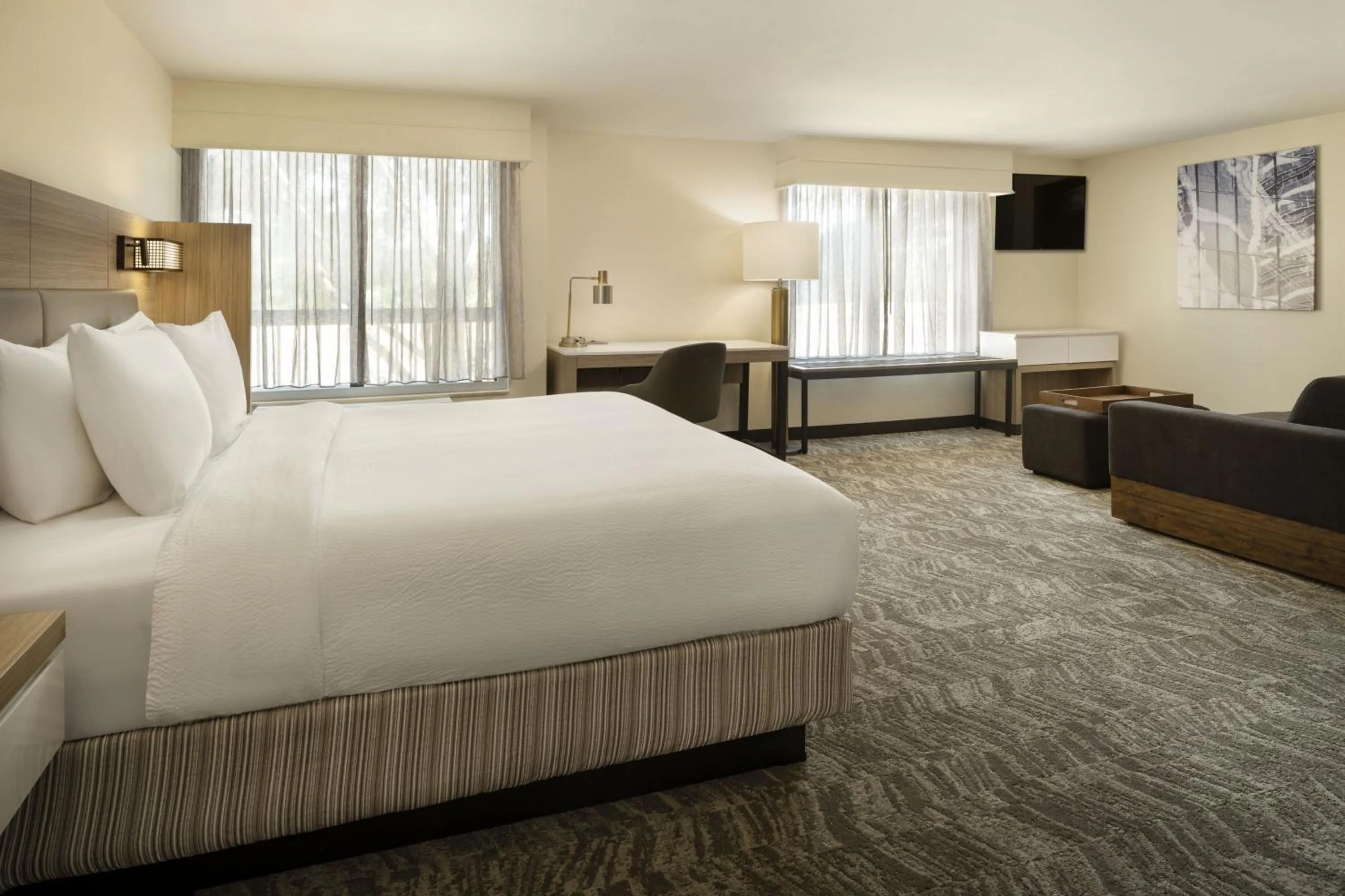 Photo of the whole room, Bed in SpringHill Suites Fort Worth University