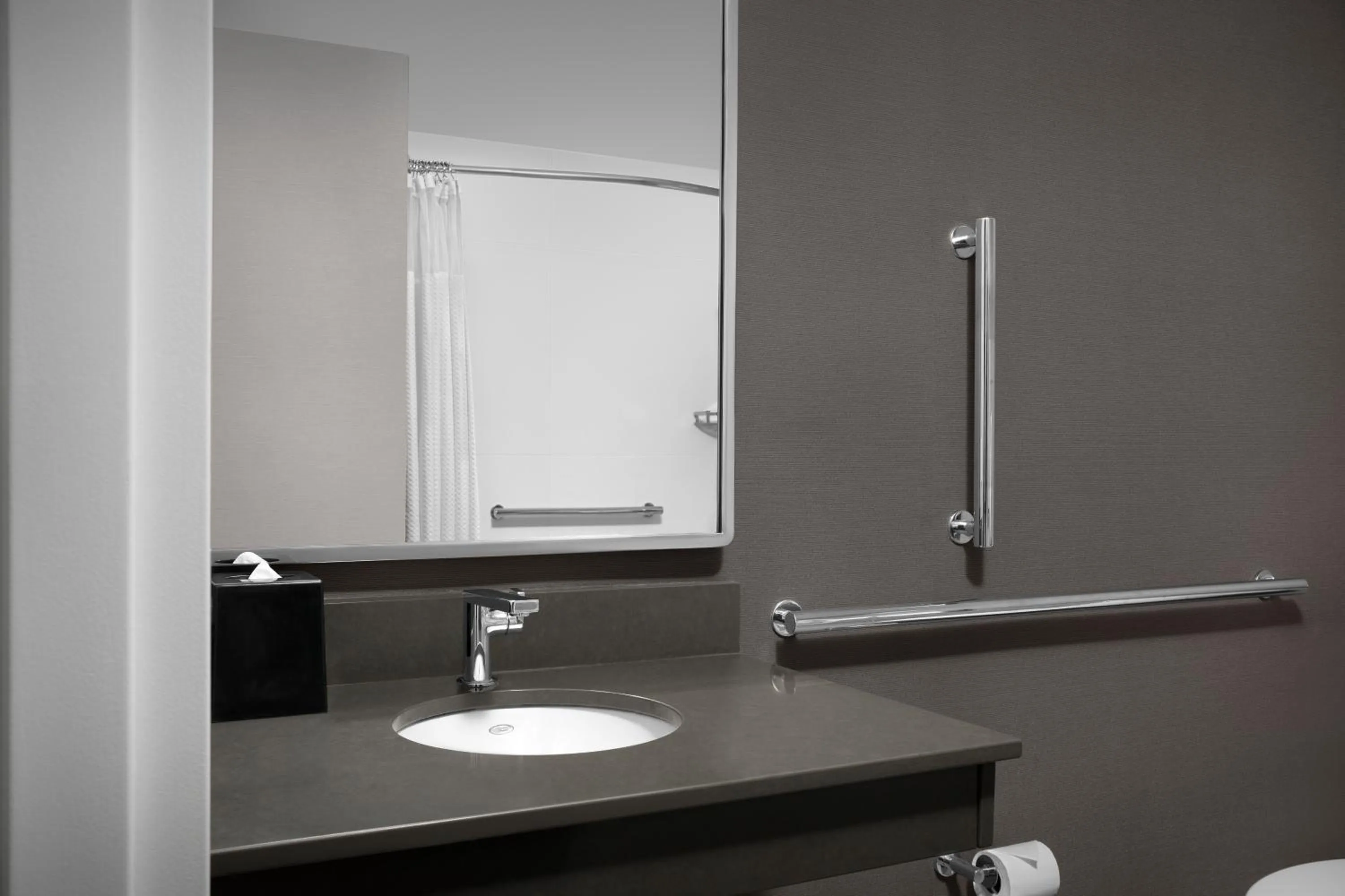 Bathroom in Courtyard Spokane Downtown at the Convention Center