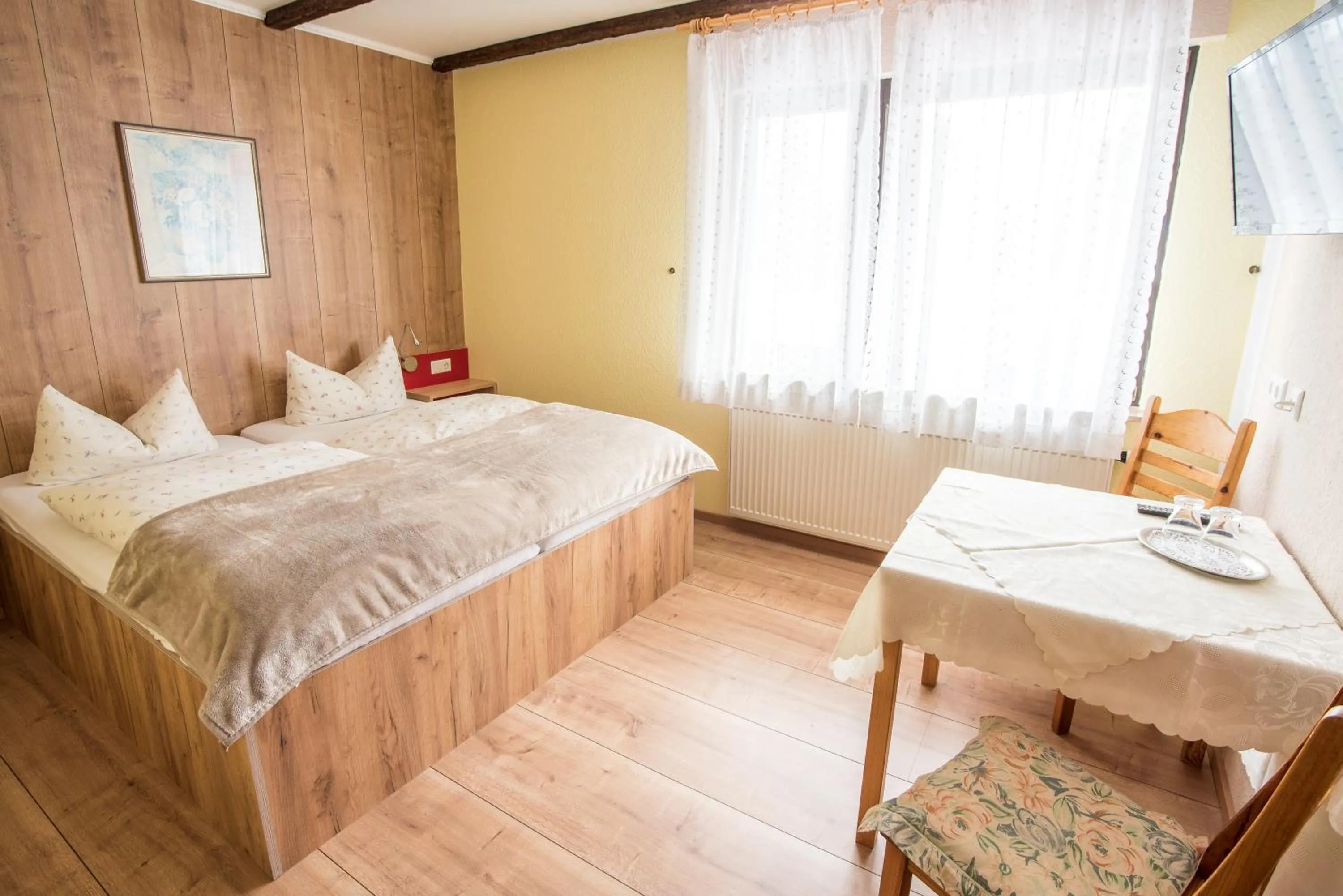 Toilet, Bed in Hotel Schweizerhof