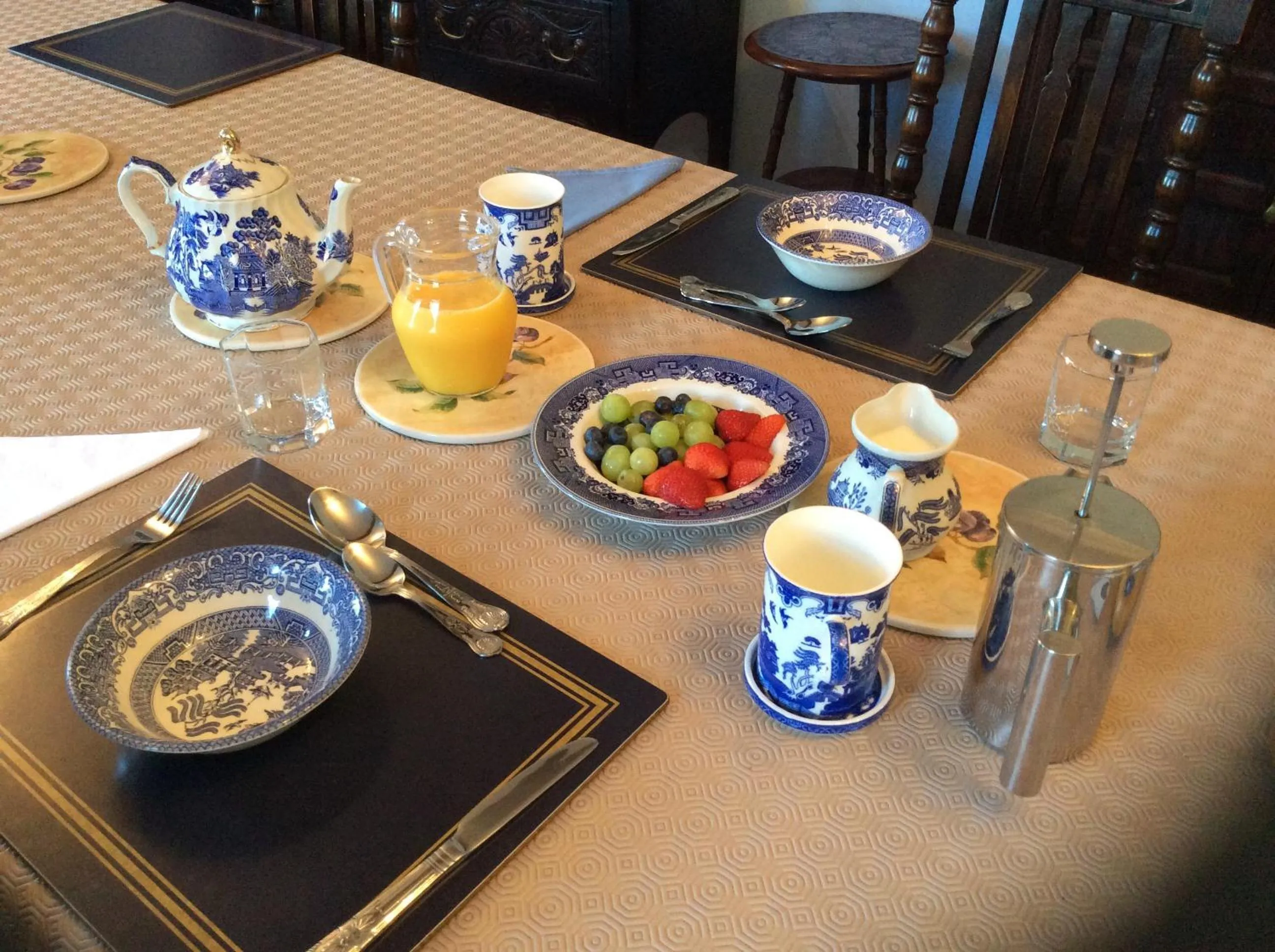 Continental breakfast in Mill Farm B&B