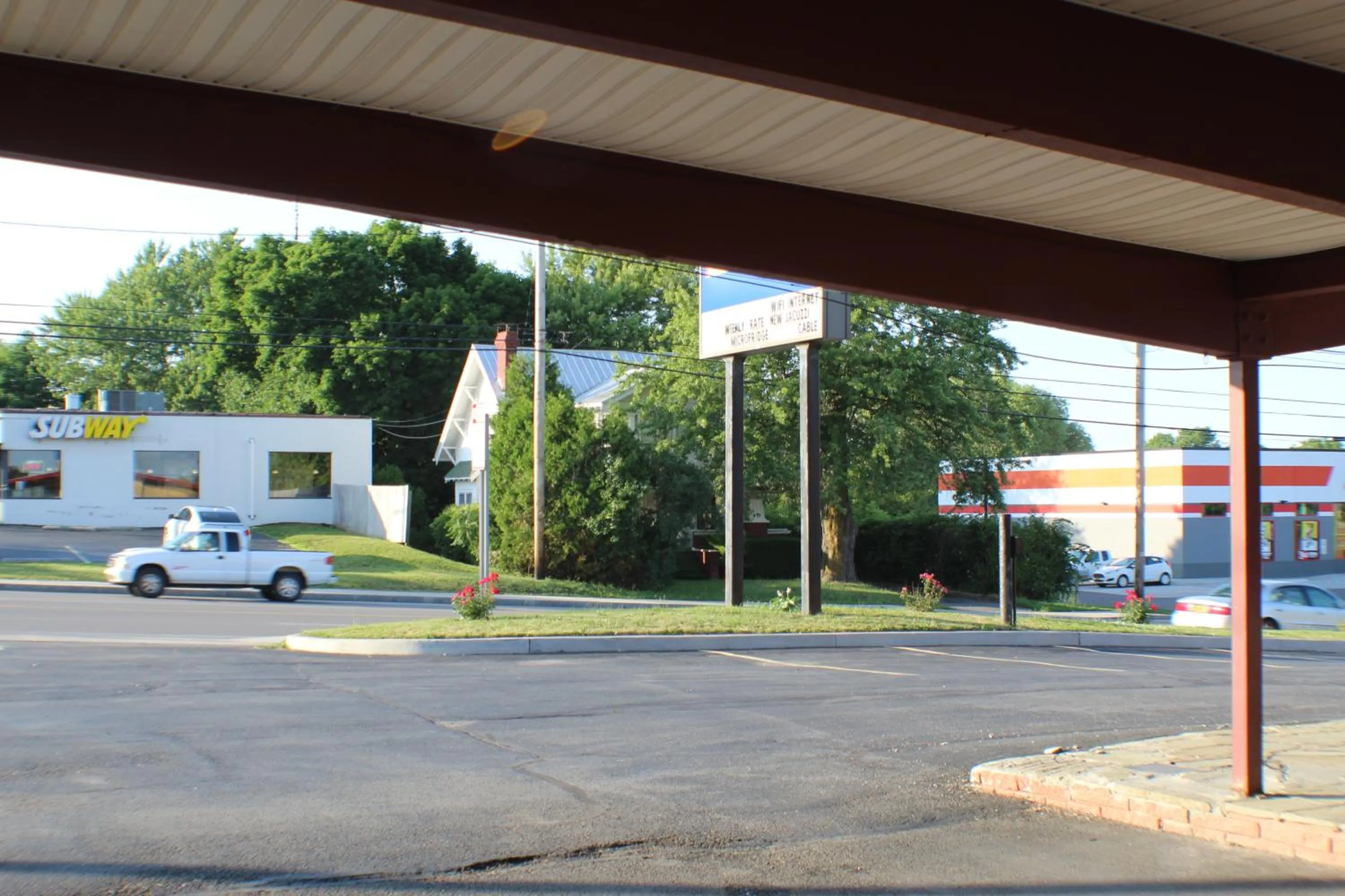 Property building in Americas Best Value Inn Geneva