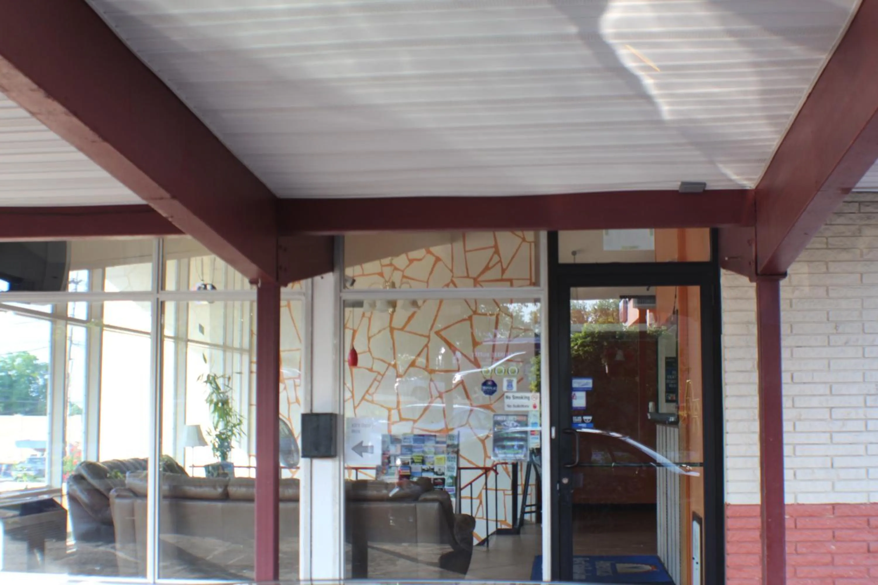 Property building in Americas Best Value Inn Geneva