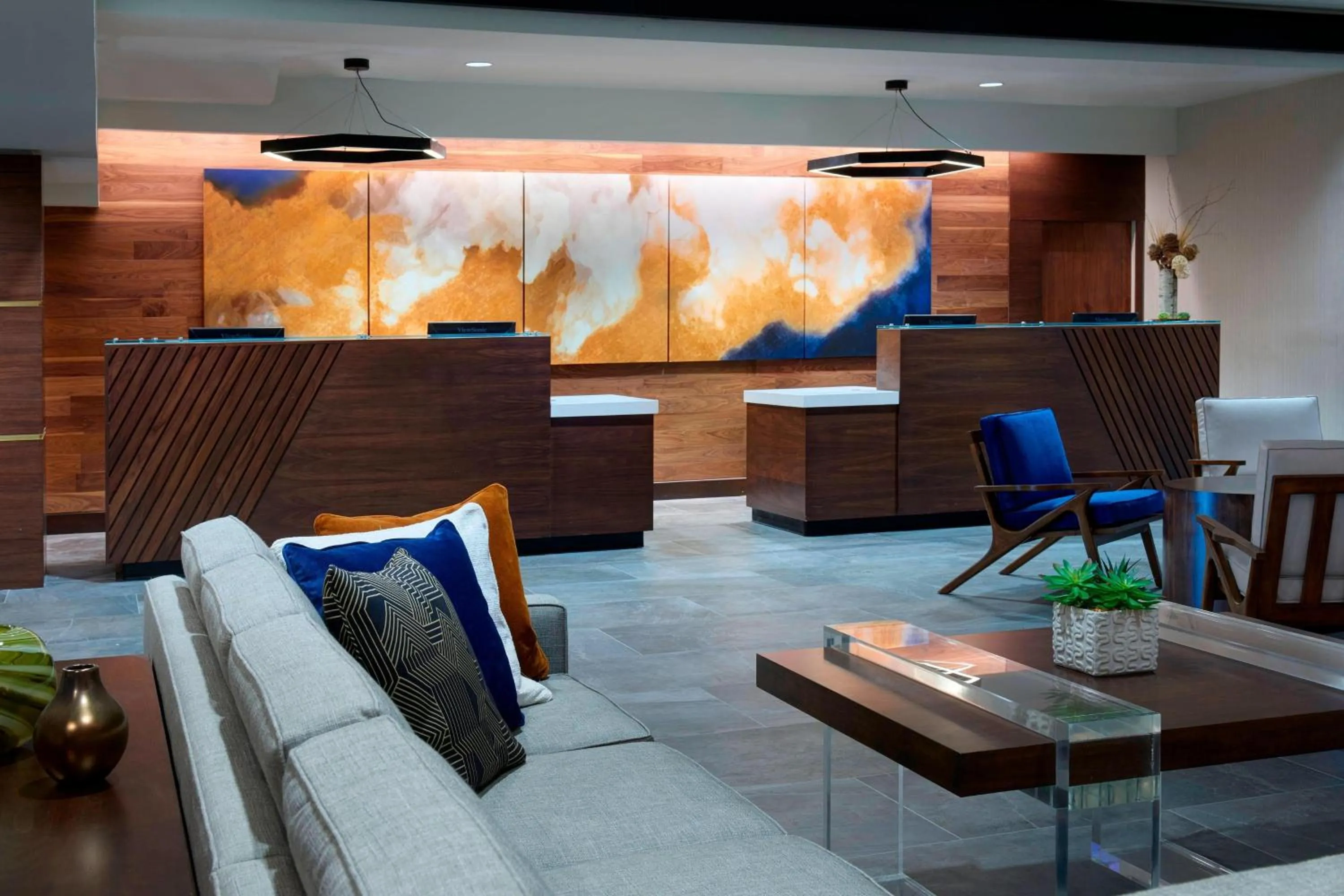 Lobby or reception in Kansas City Airport Marriott