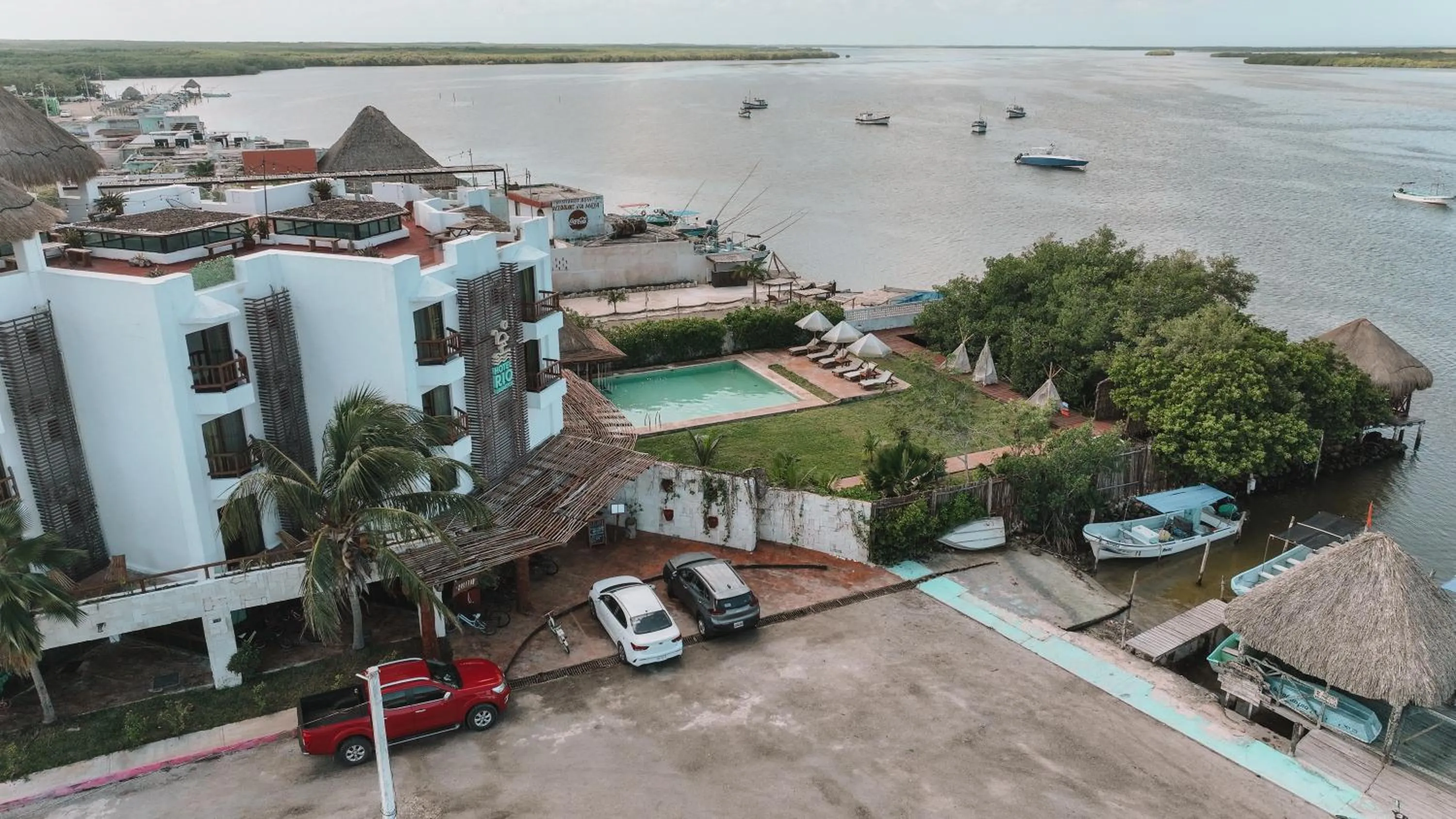 Property building in Hotel Rio Lagartos