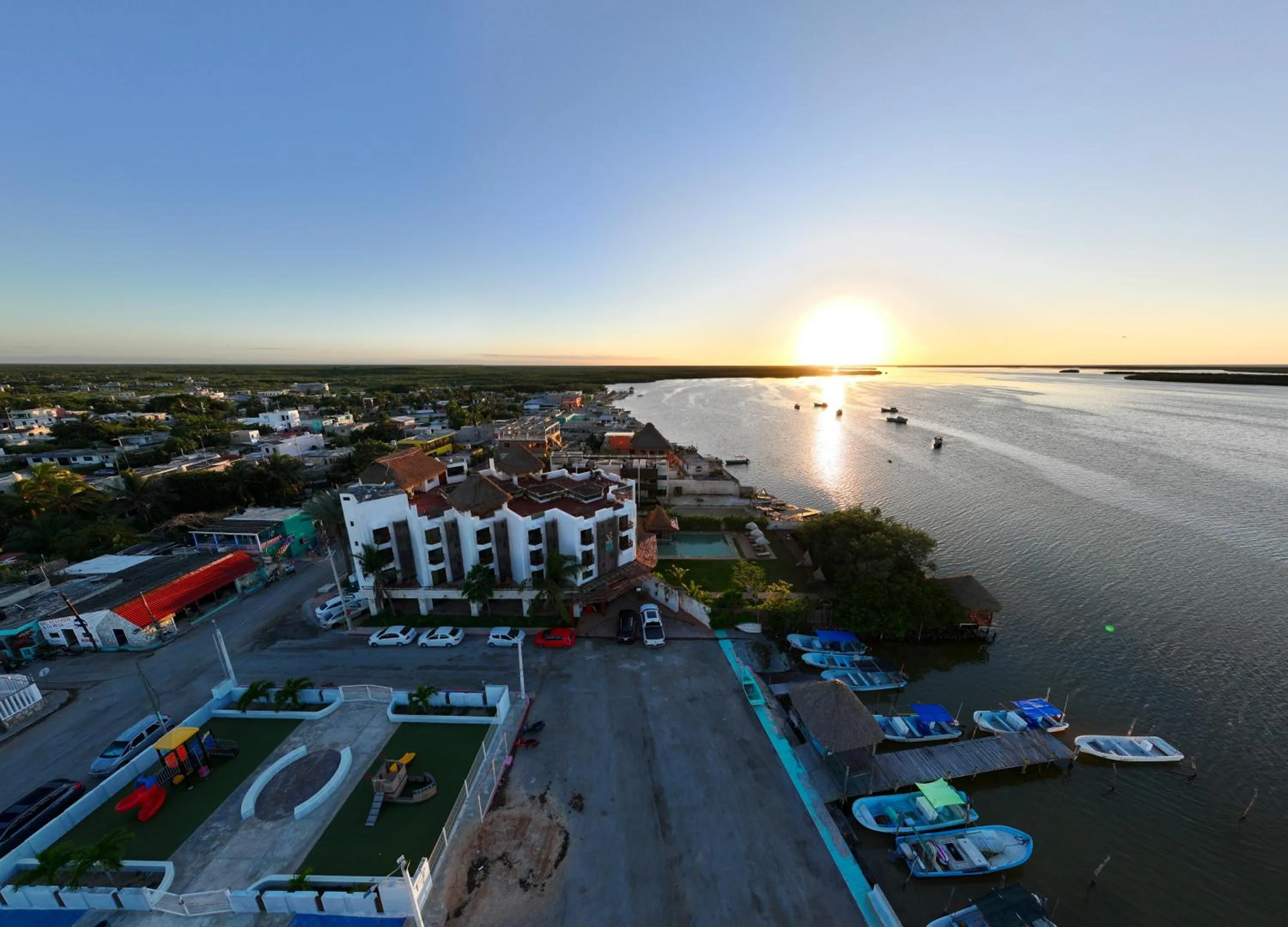 Property building in Hotel Rio Lagartos