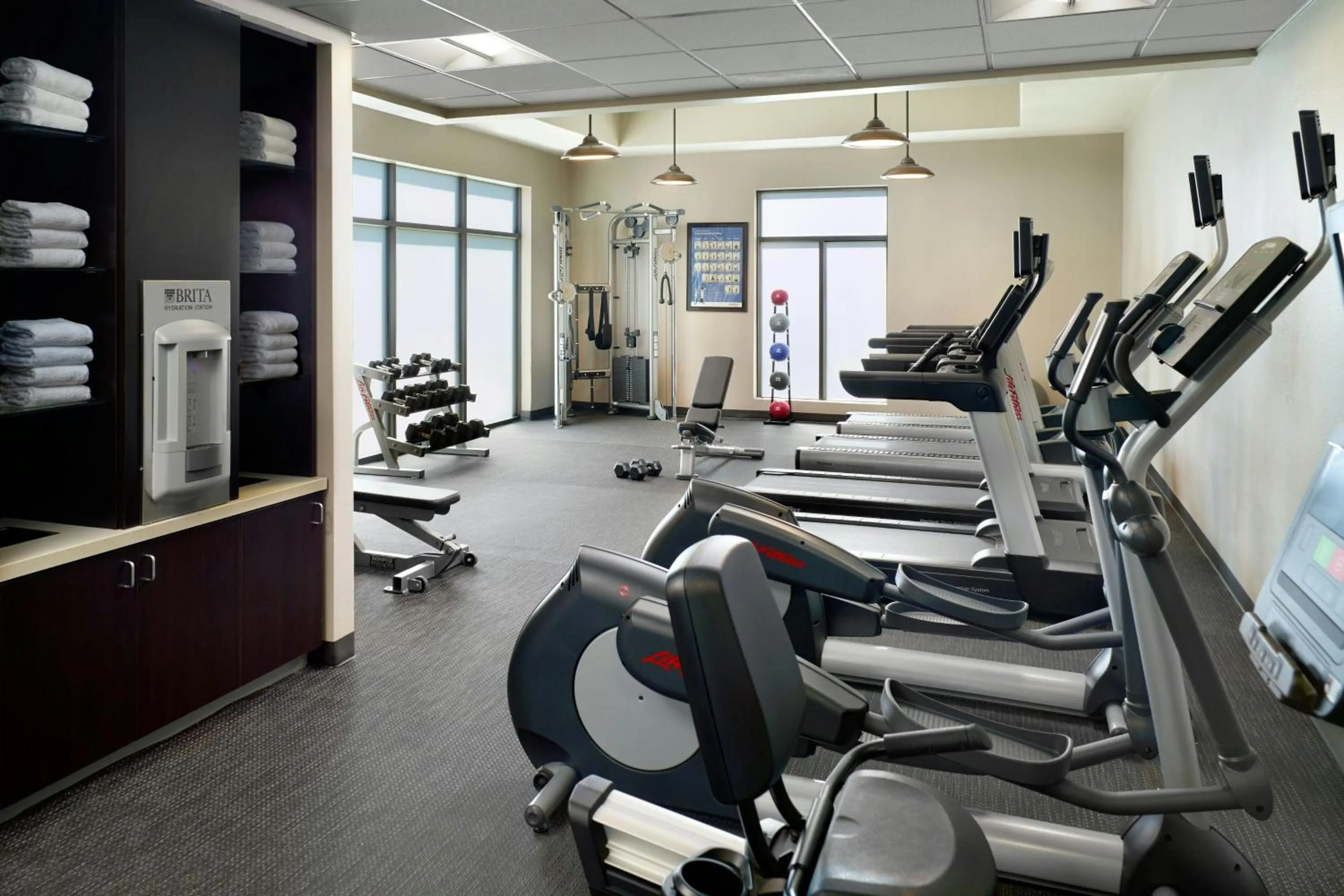 Fitness centre/facilities in Courtyard by Marriott Macon