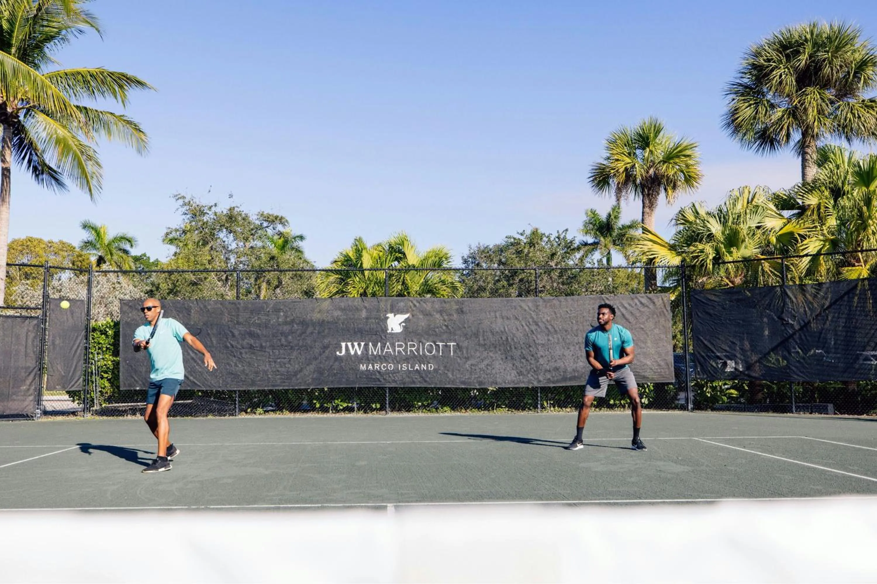 Tennis court in JW Marriott Marco Island Beach Resort