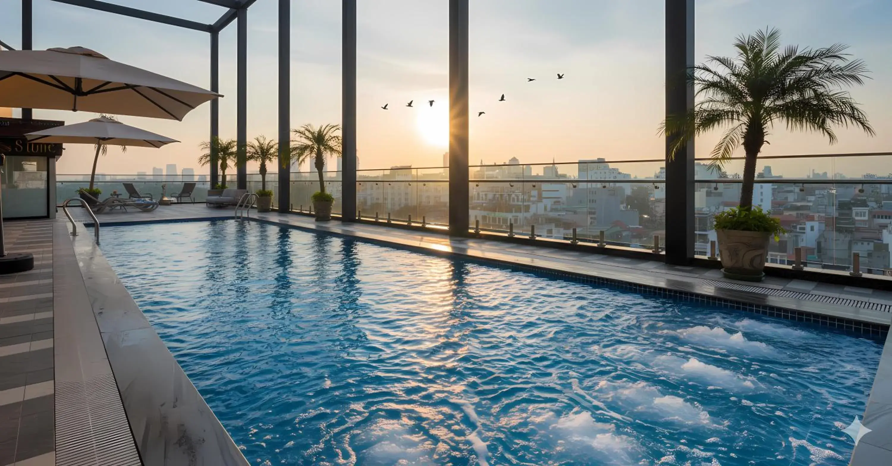 Swimming pool in MAY DE VILLE Lakeside Hotel Swimming pool in MAY DE VILLE Lakeside Hotel