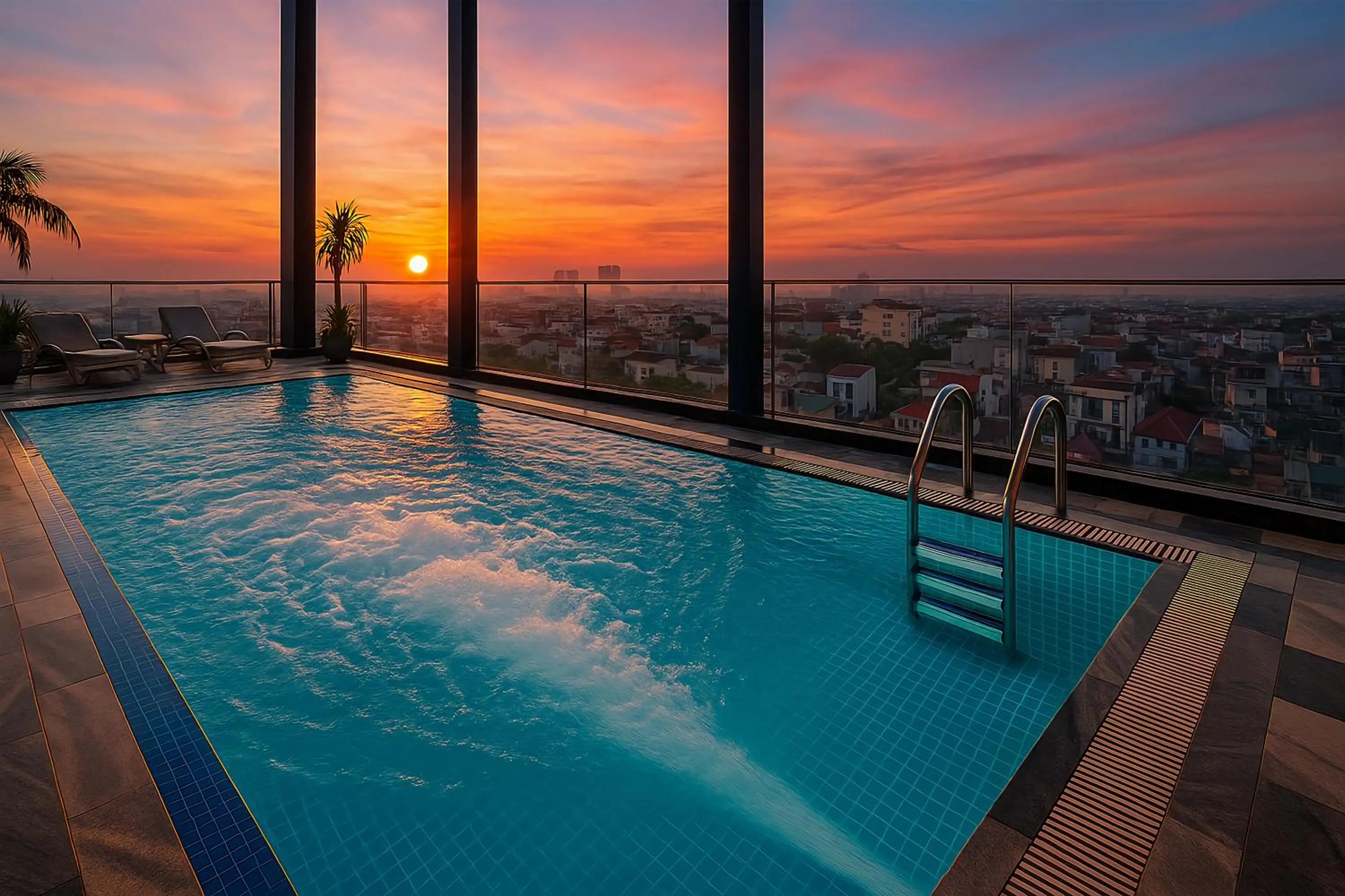 Swimming pool in MAY DE VILLE Lakeside Hotel