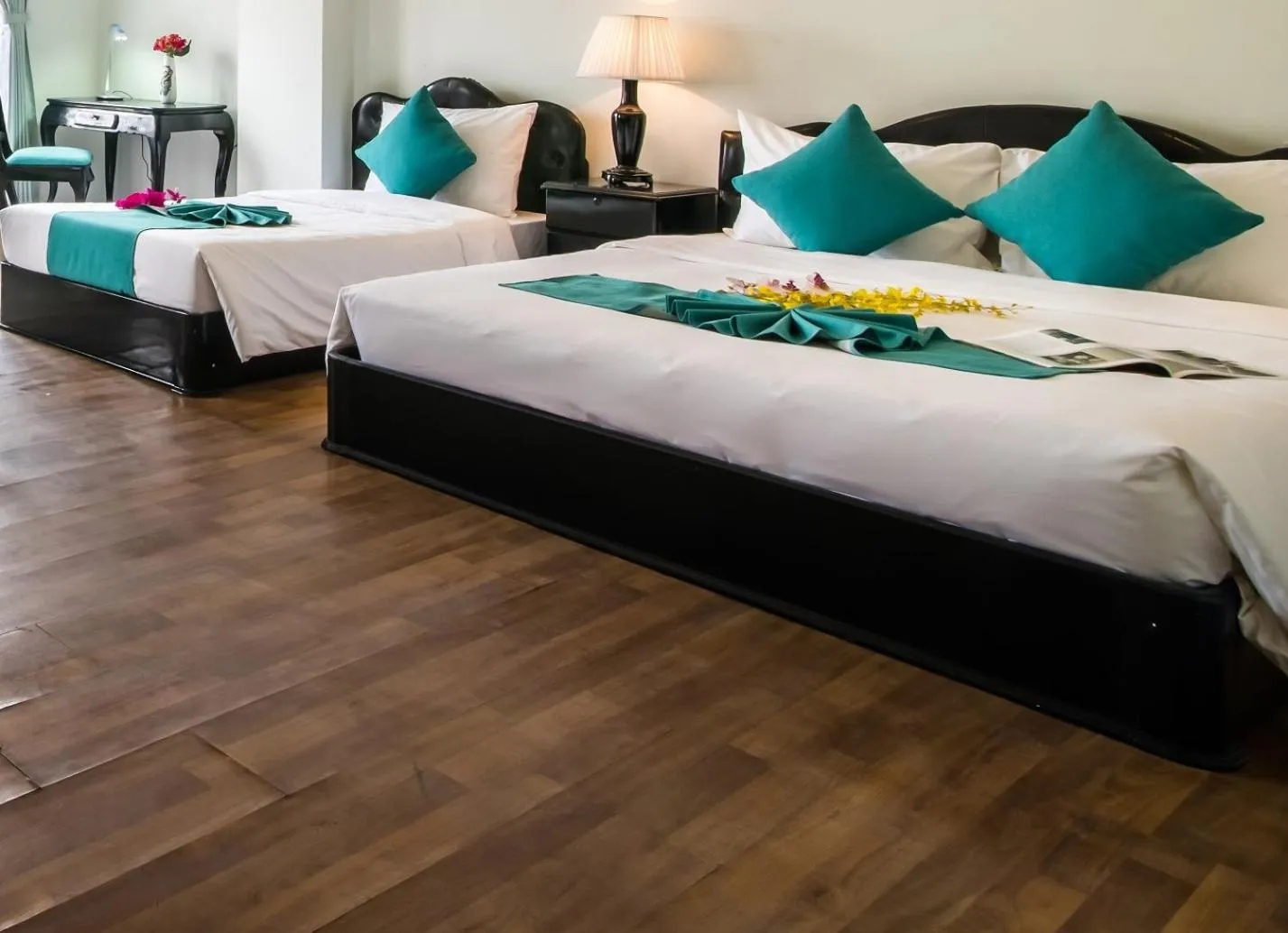 Bed in The Sunriver Boutique Hotel Hue