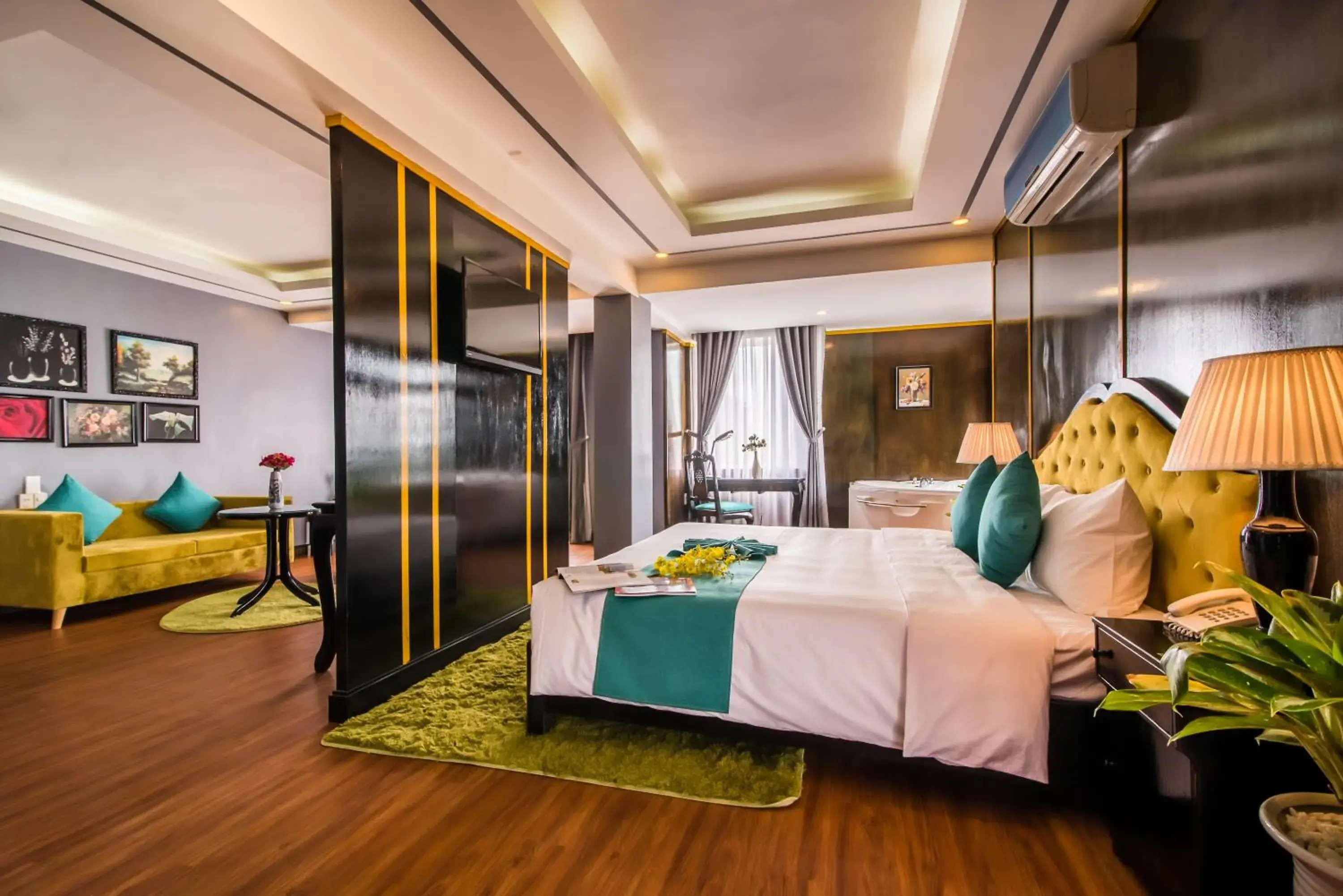 Photo of the whole room, Bed in The Sunriver Boutique Hotel Hue Photo of the whole room, Bed in The Sunriver Boutique Hotel Hue