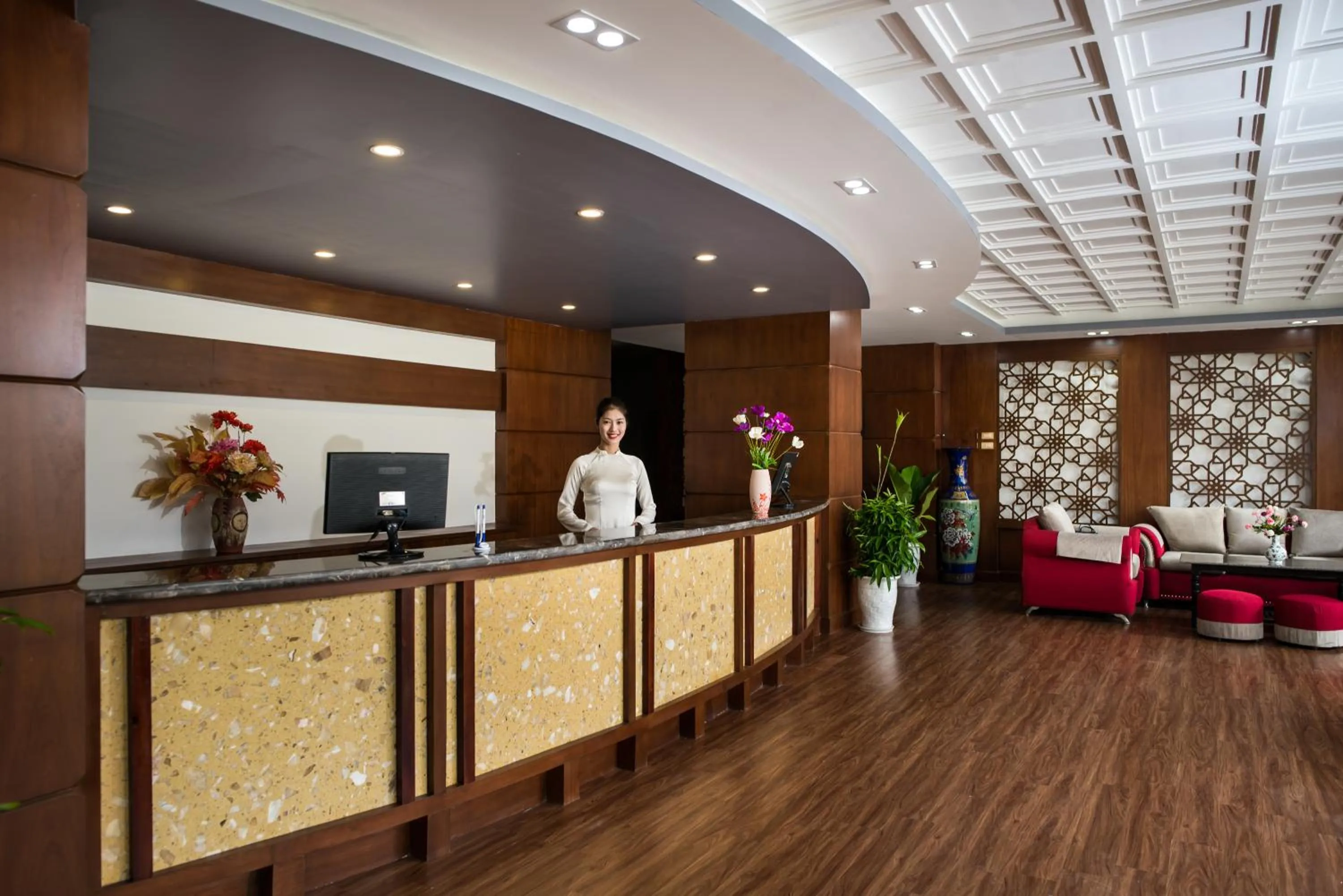 Staff in The Sunriver Boutique Hotel Hue