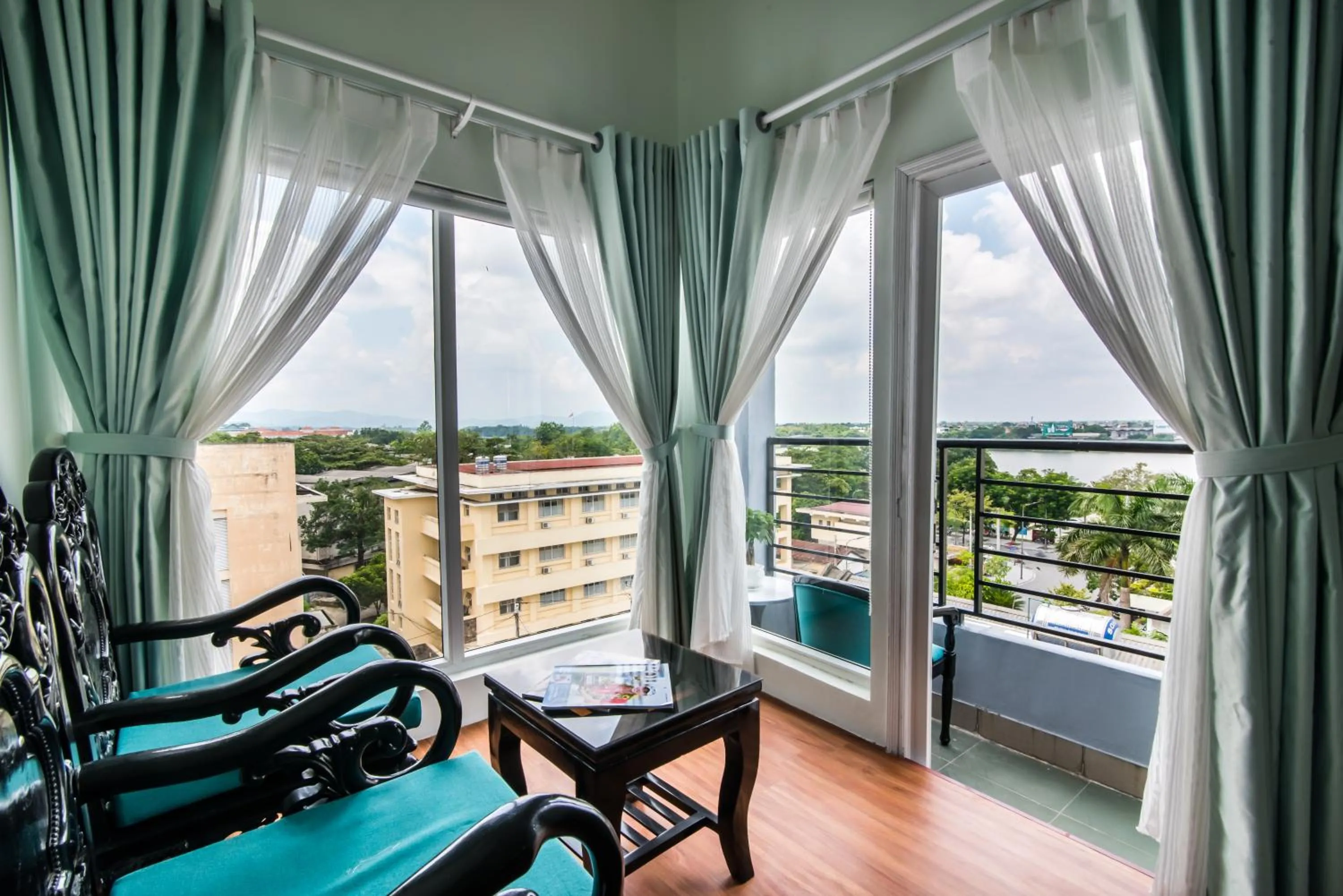 Balcony/Terrace in The Sunriver Boutique Hotel Hue