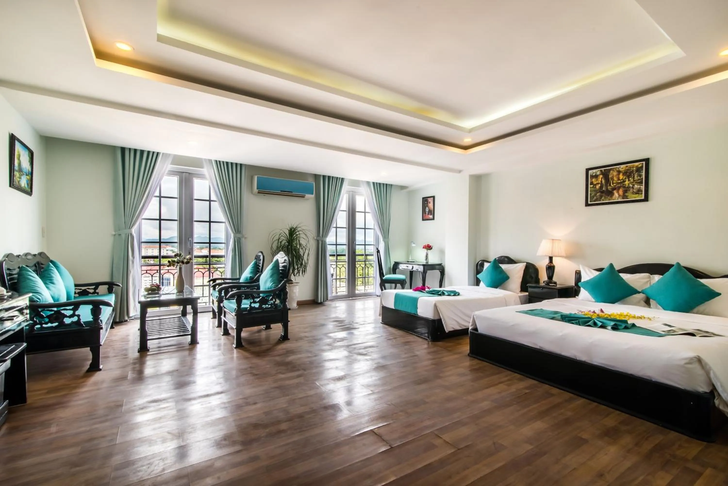 Living room, Bed in The Sunriver Boutique Hotel Hue