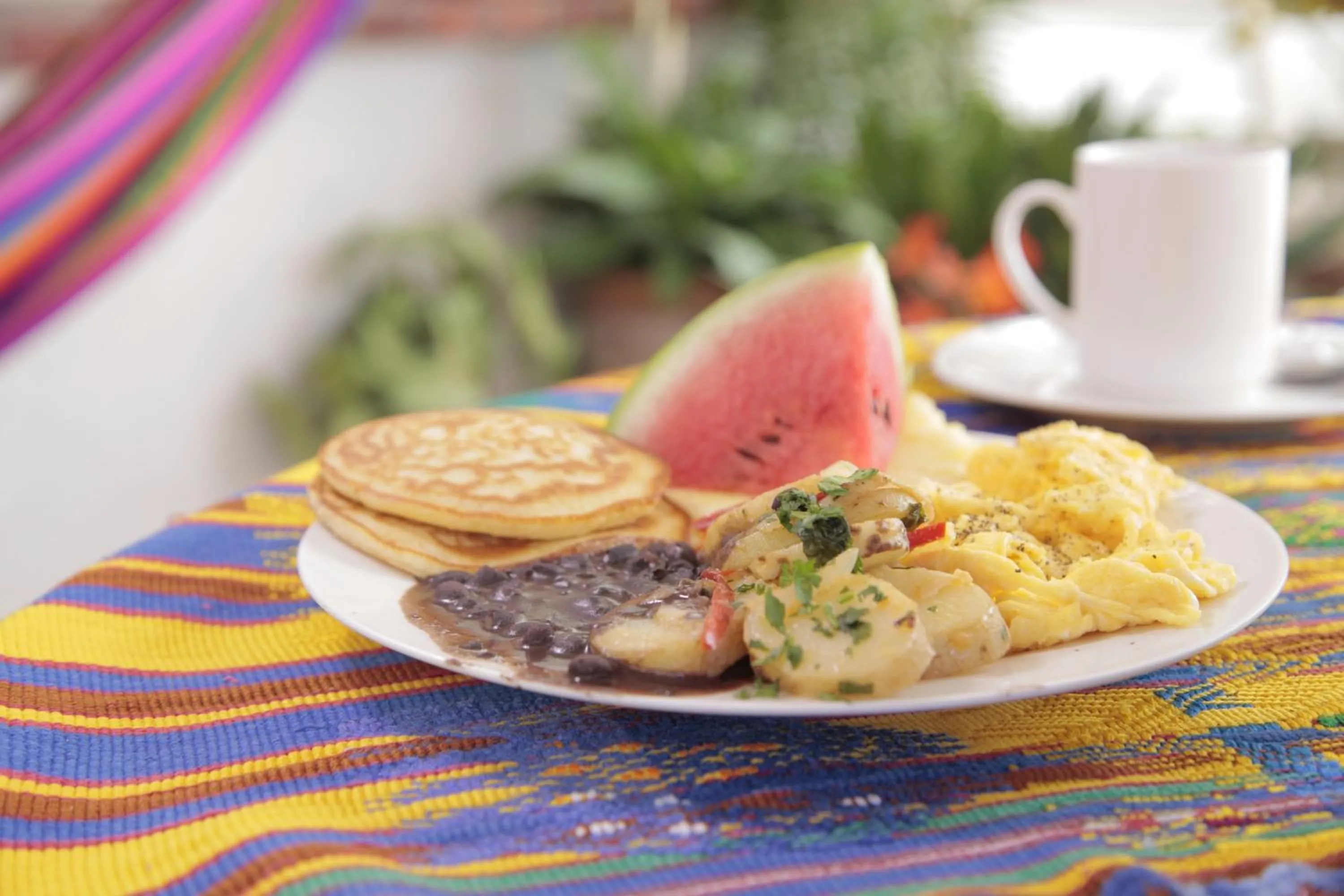 Breakfast in Yellow House Hostel B&B