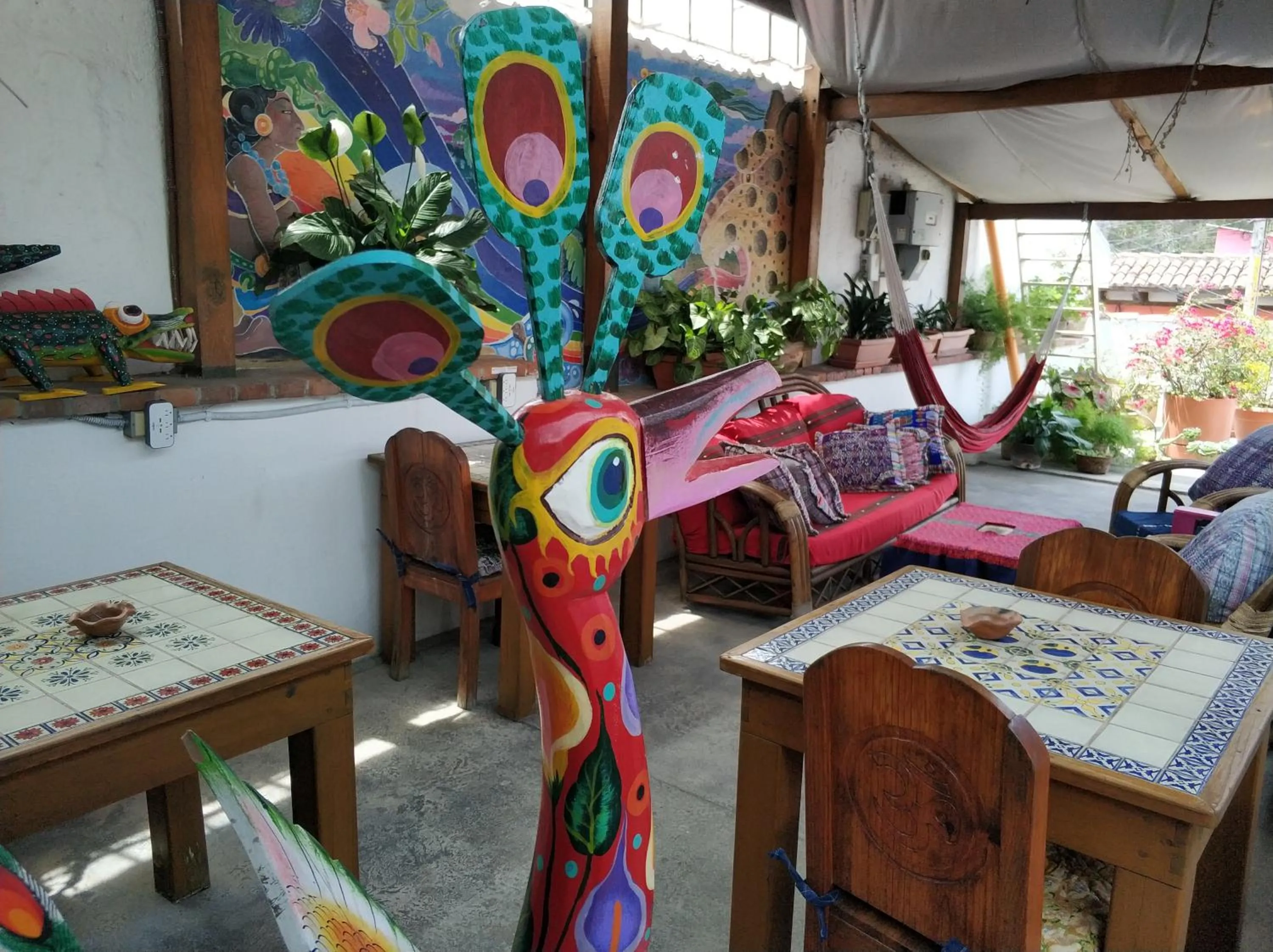 Seating area in Yellow House Hostel B&B