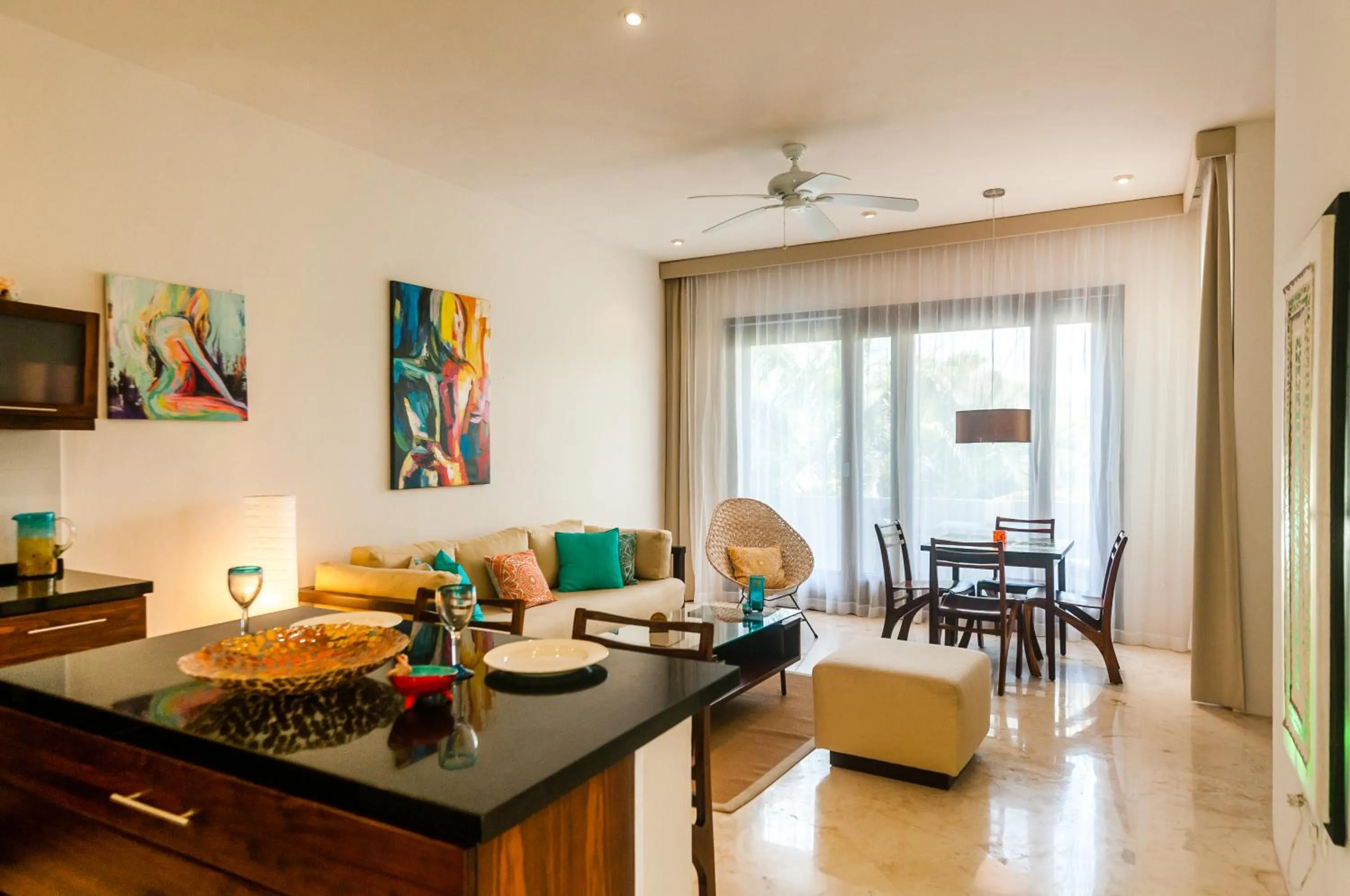 Living room in Mak Nuk Village - Clothing Optional