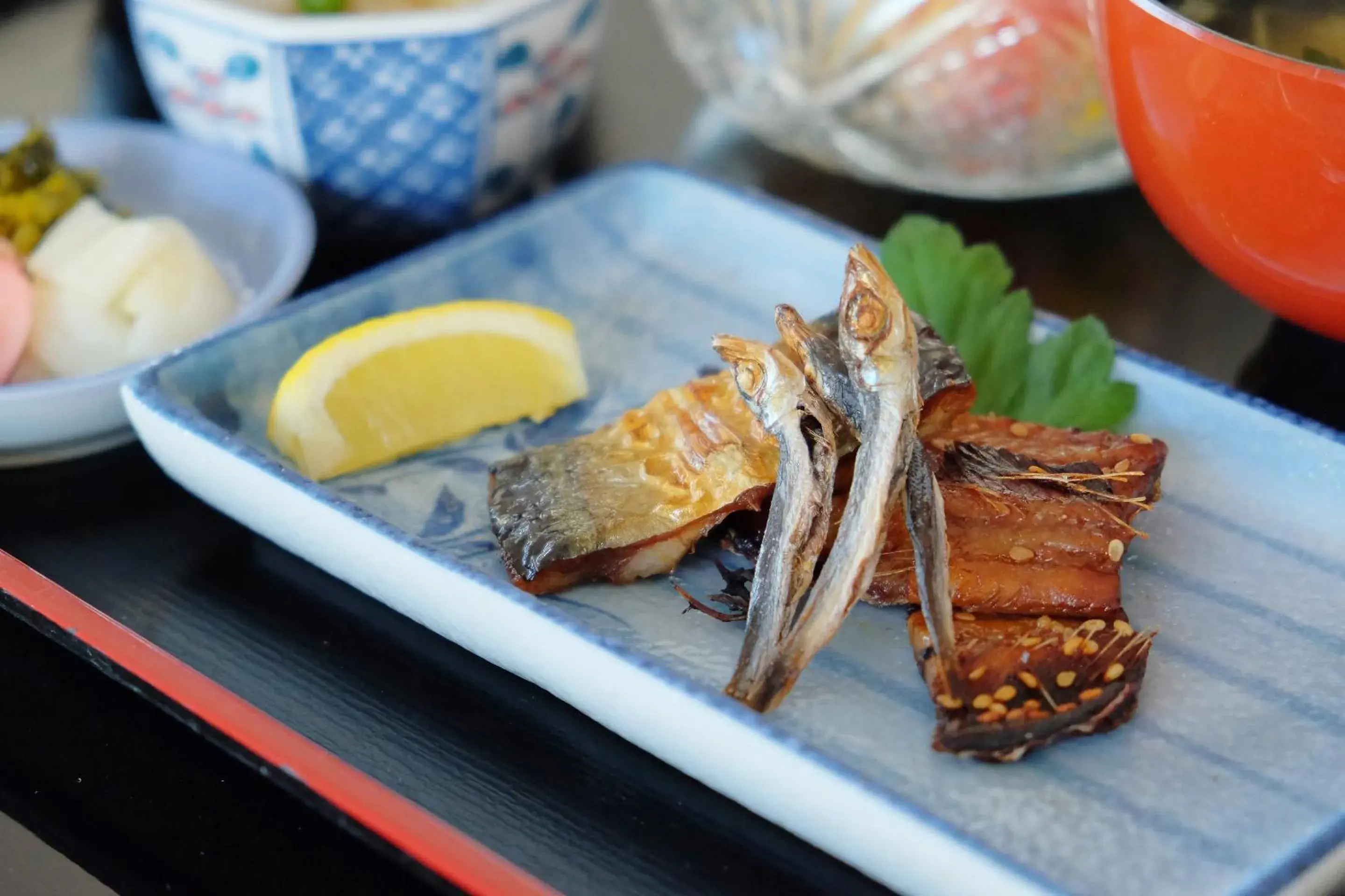 Food close-up in Hotel Sunset Susami Food close-up in Hotel Sunset Susami