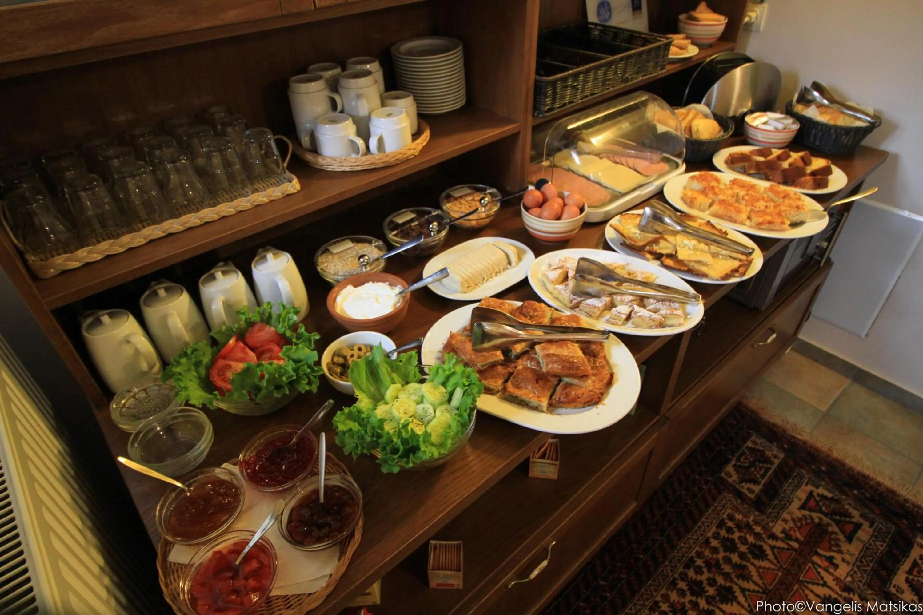 Buffet breakfast in Gaia Guesthouse