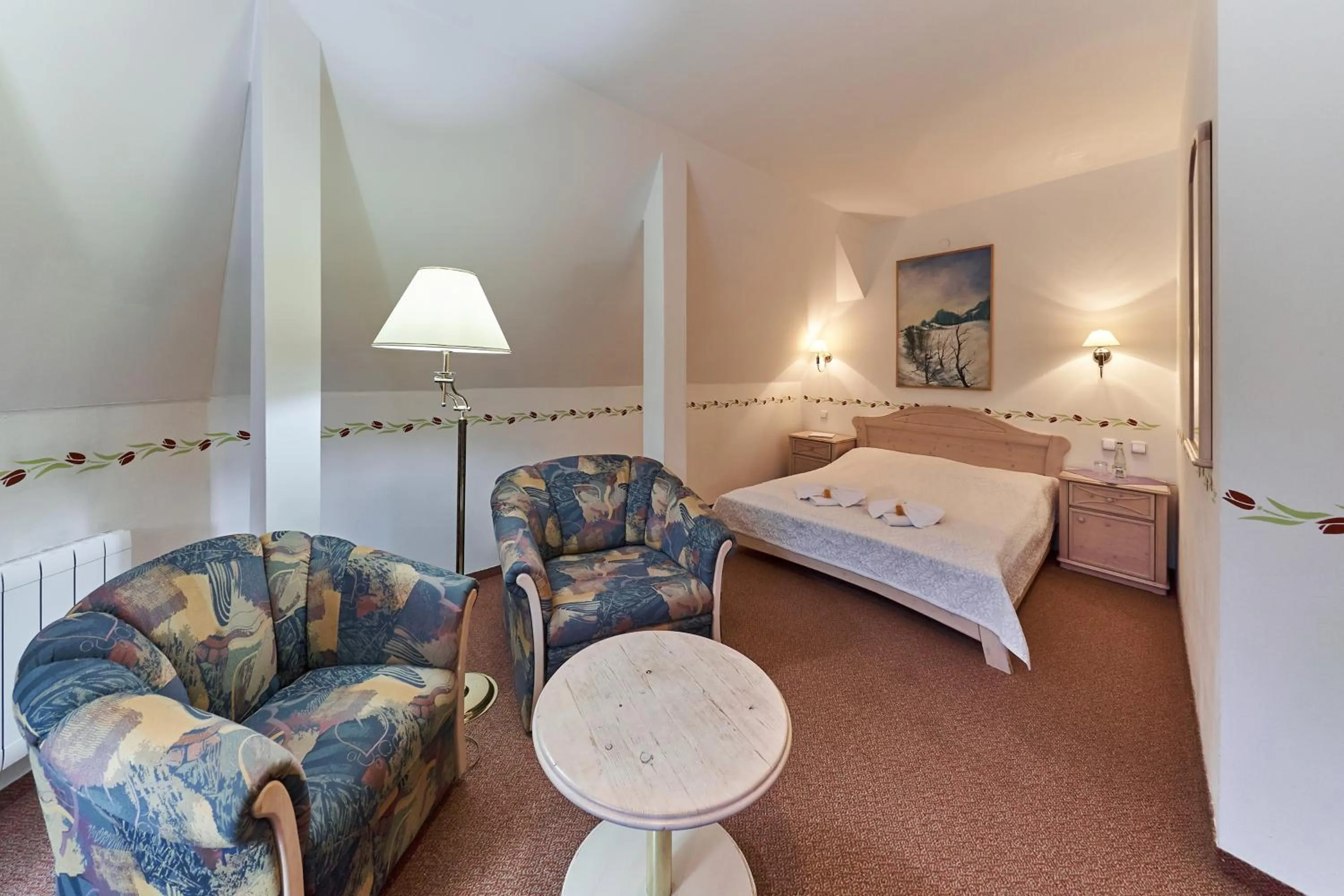 Bedroom, Bed in Hotel Hořec