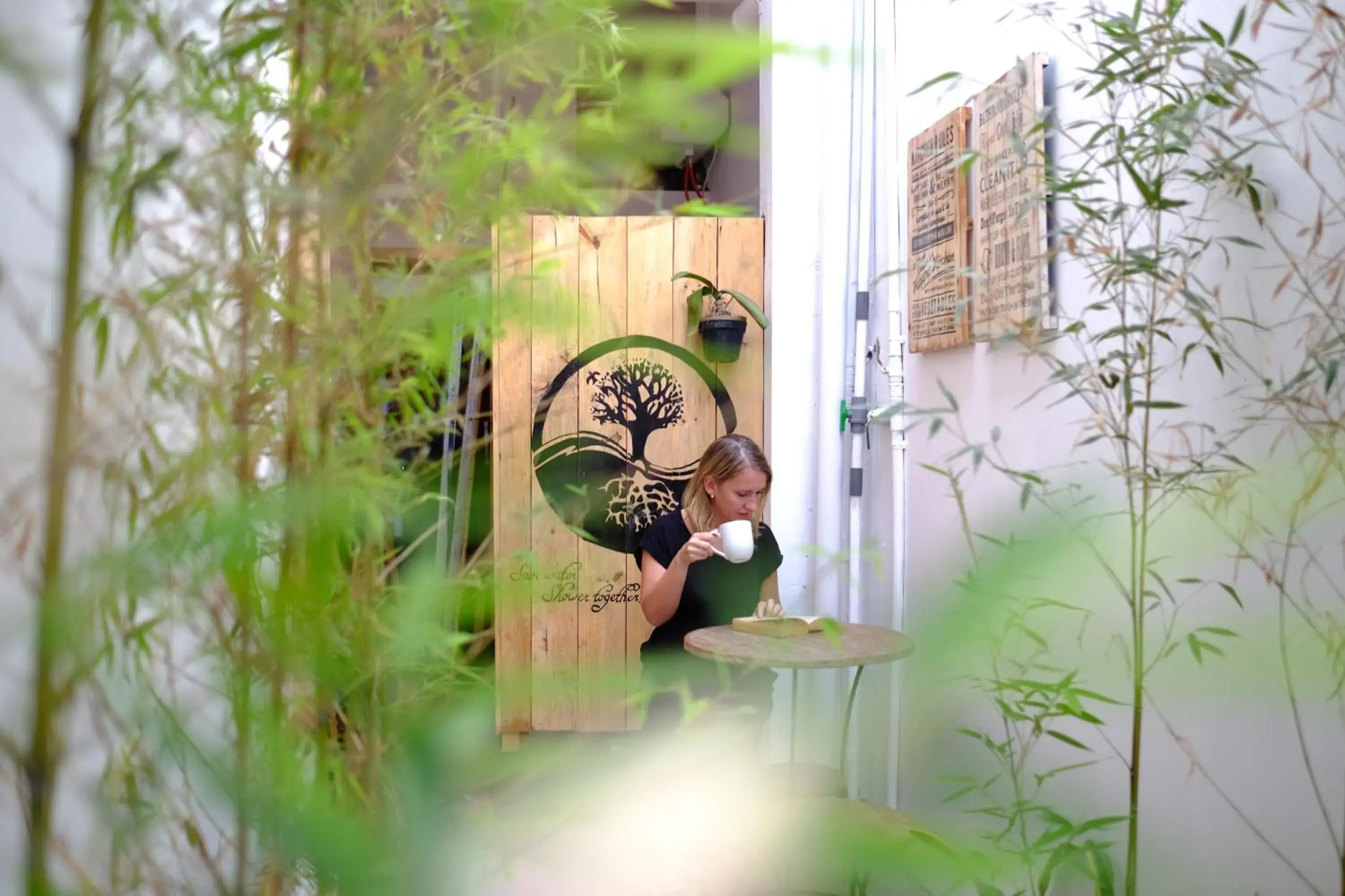 Garden view in Wood Stone Garden view in Wood Stone