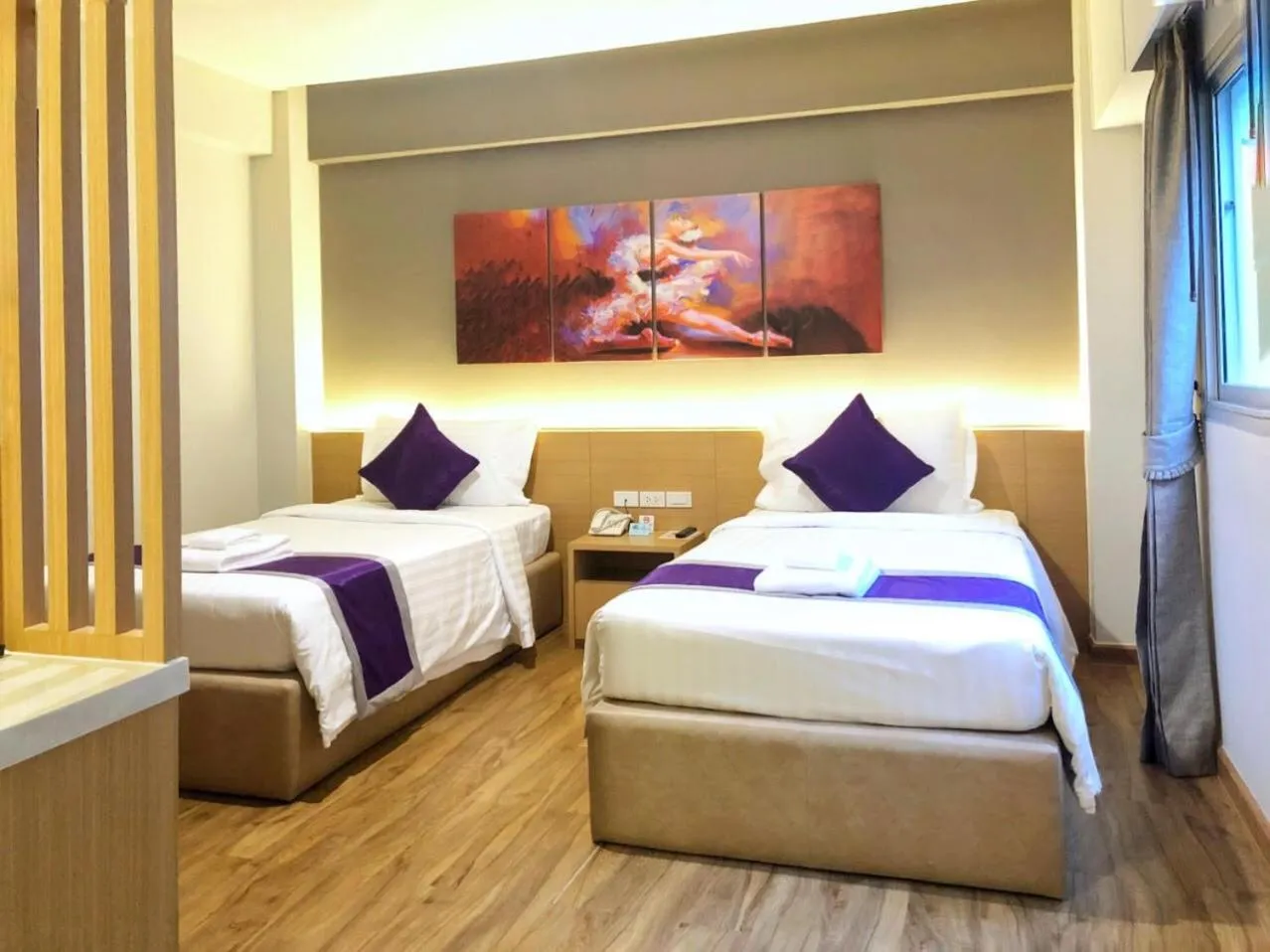 Bed in The Green View Hotel