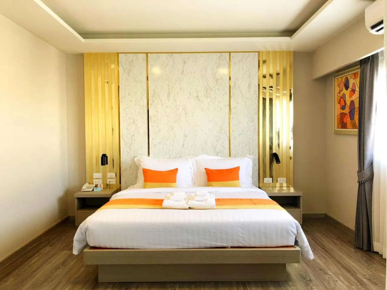 Bed in The Green View Hotel