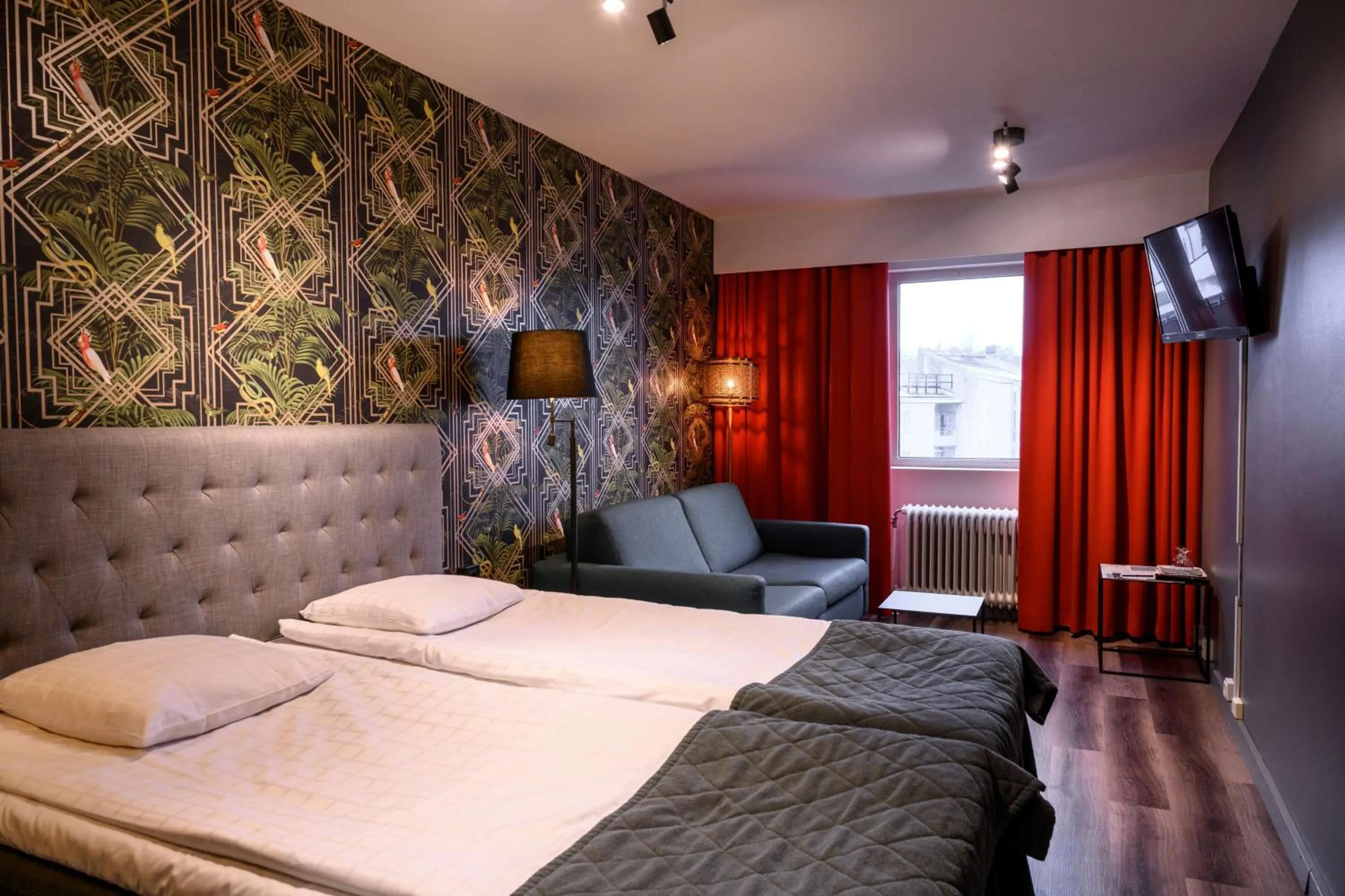 Bedroom, Bed in Scandic Värnamo