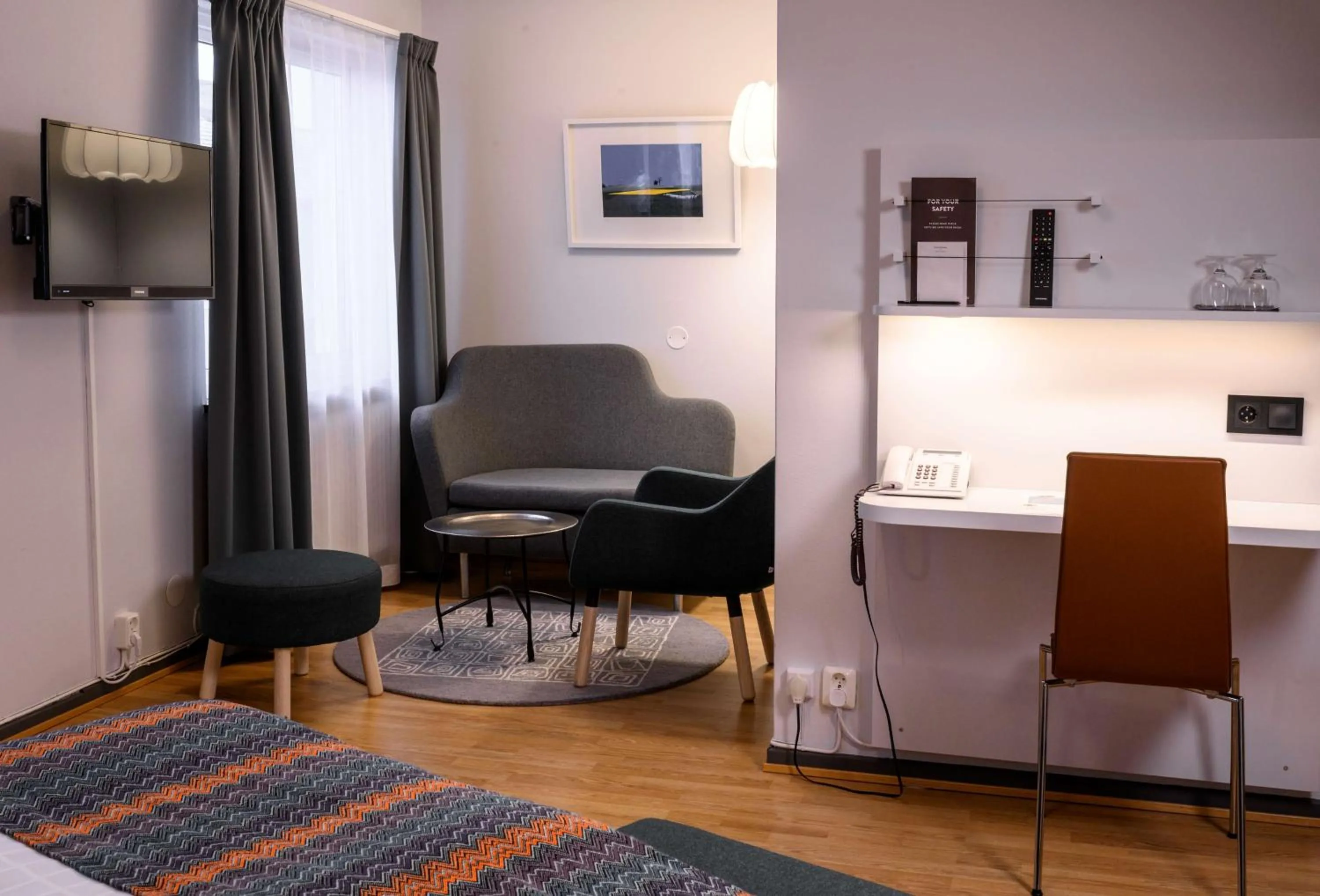 Bedroom in Scandic Värnamo