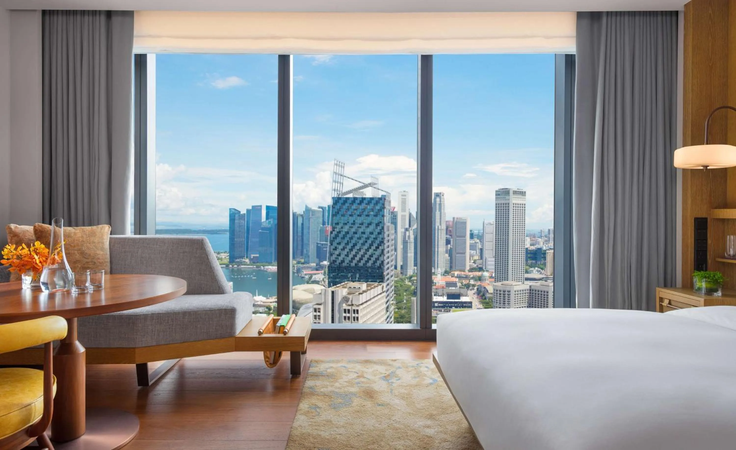 Bed in Andaz Singapore, By Hyatt
