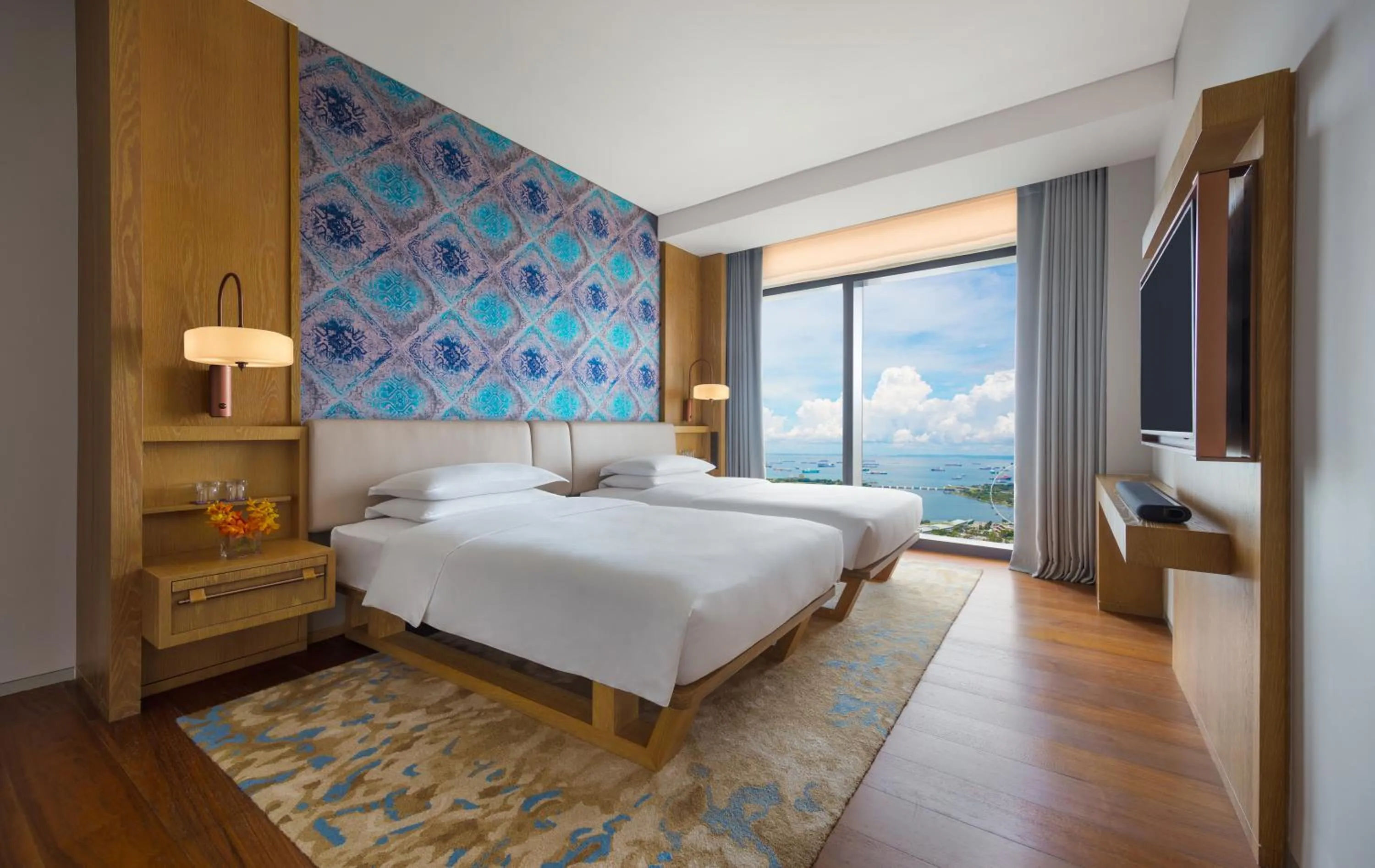 Bedroom, Bed in Andaz Singapore, By Hyatt